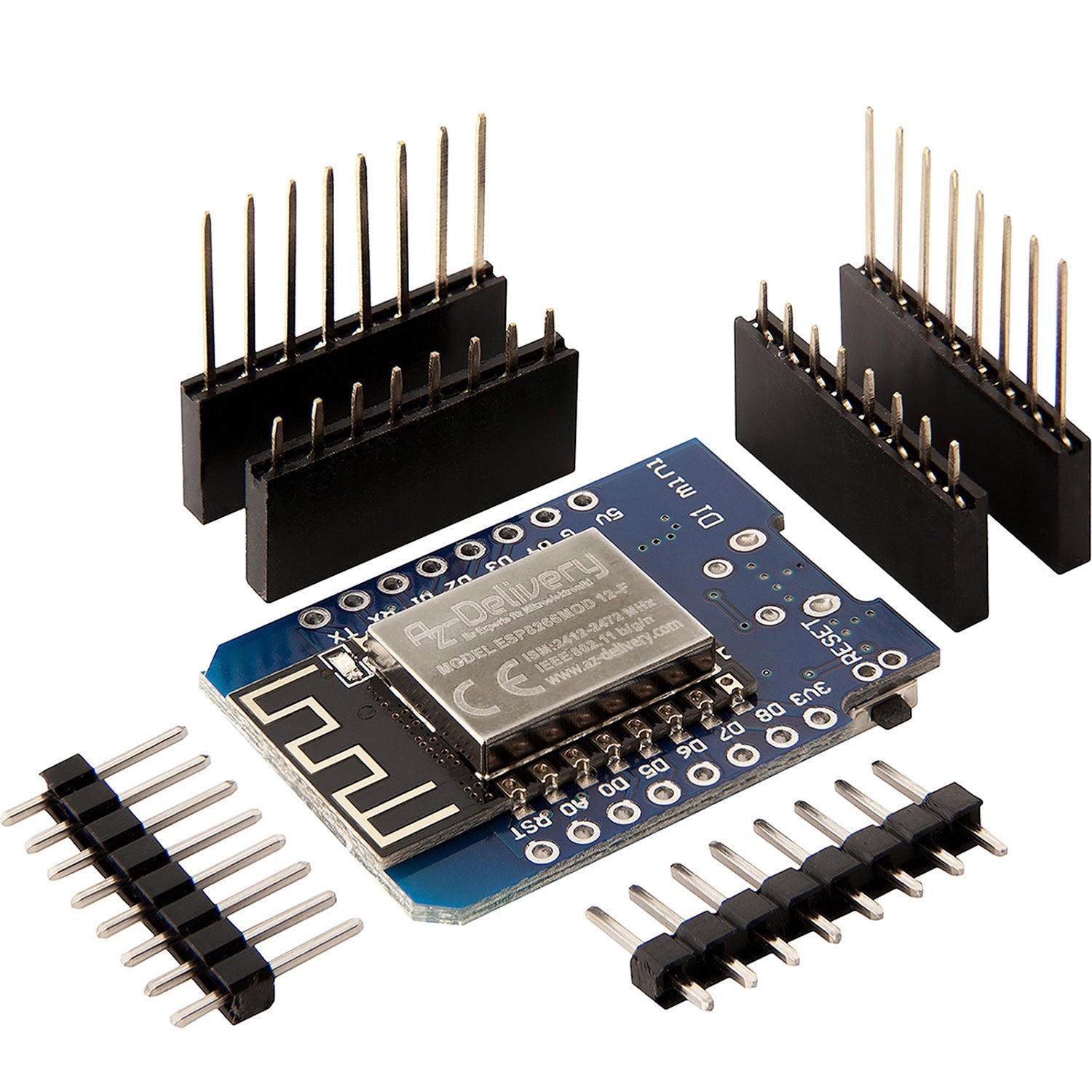 D1 Mini NodeMcu mit ESP8266-12F WLAN Modul kompatibel mit Arduino - AZ-Delivery