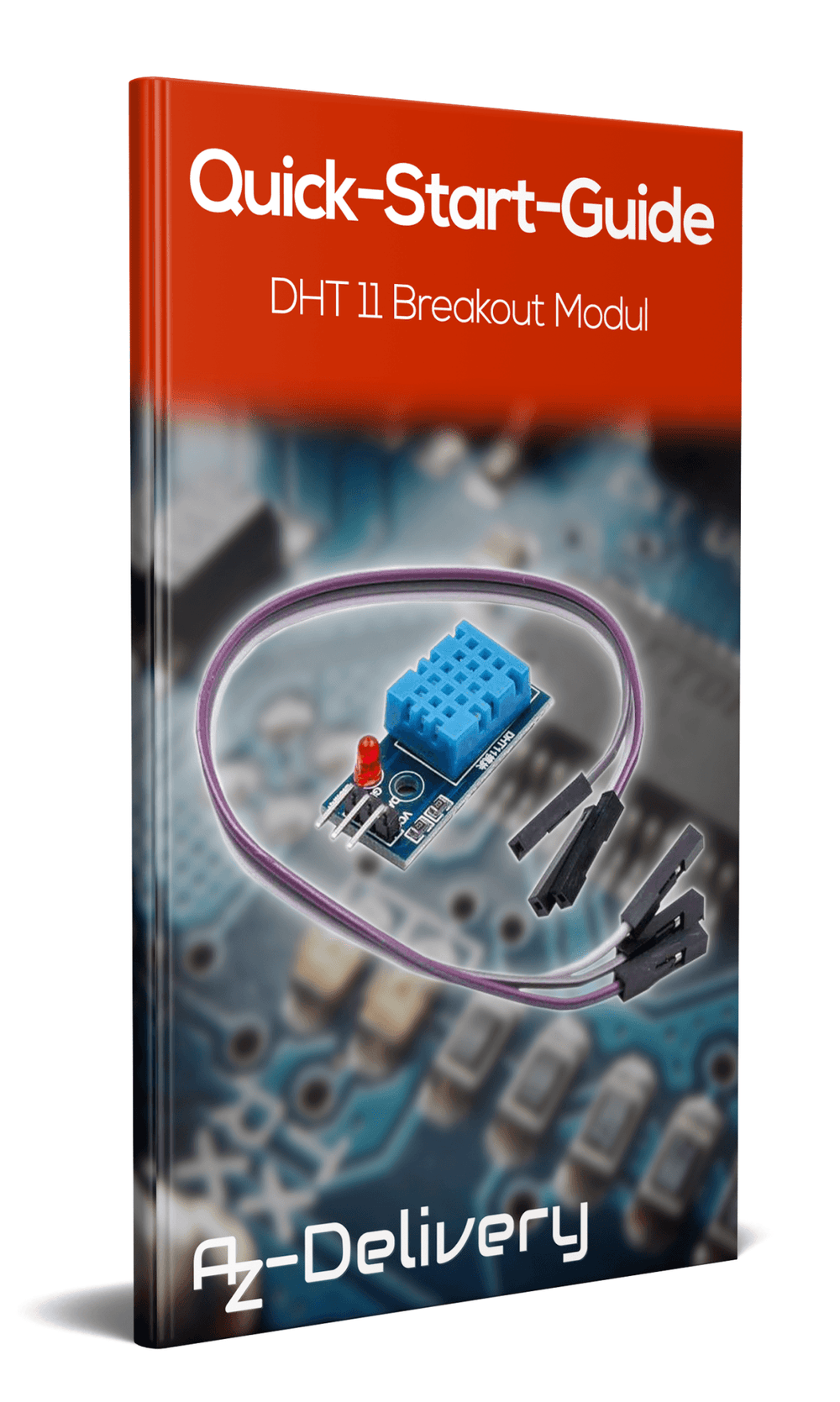 DHT11 BREAKOUT Module with board and cable temperature sensor and air ...