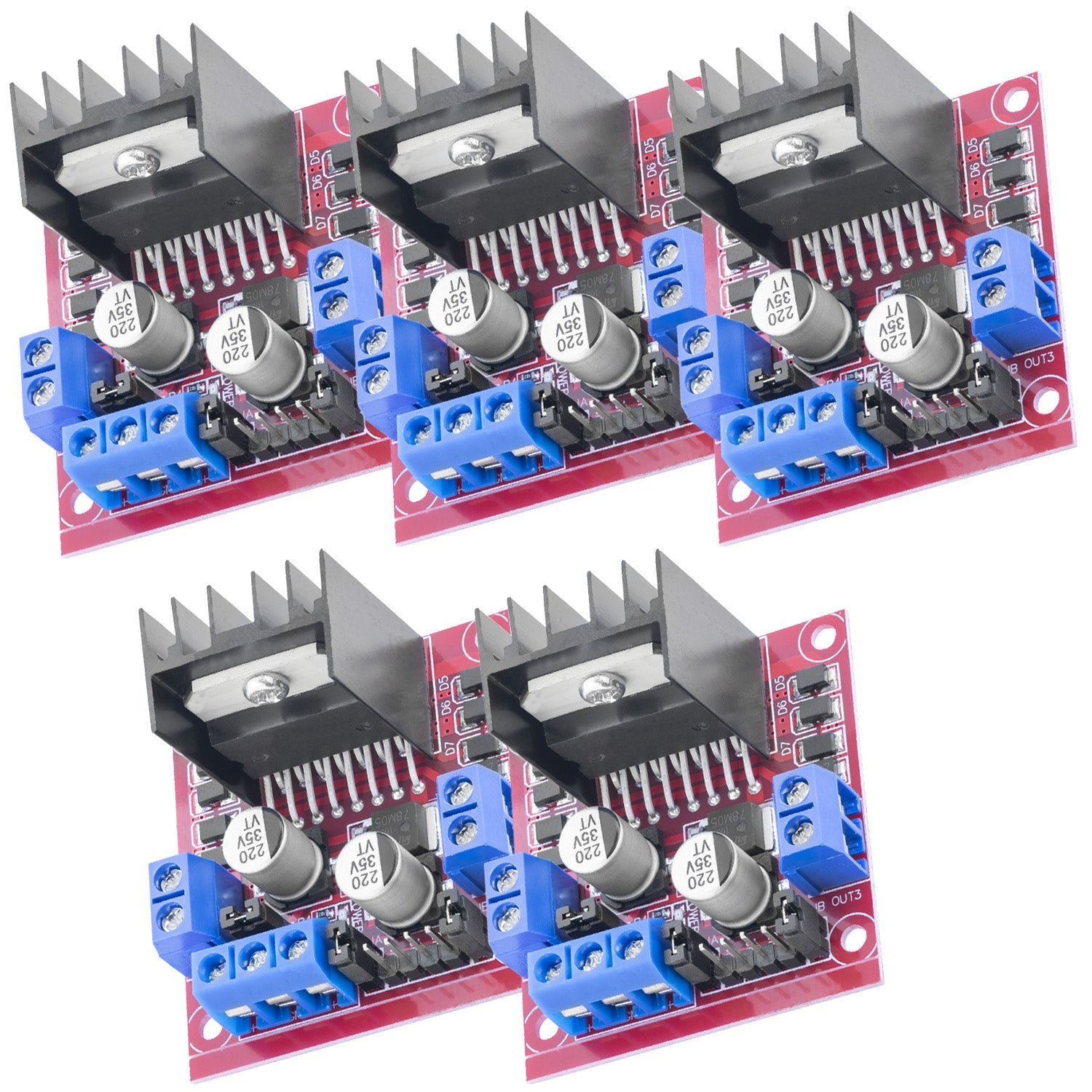 Doppel H-Brücke DC Motor Controller Board Modul AZ-L298N | kompatibel mit Arduino - AZ-Delivery