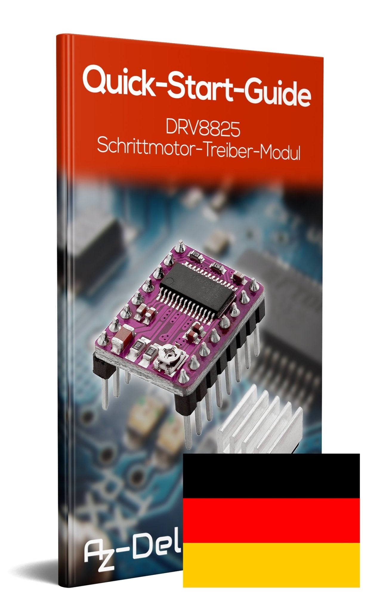 DRV8825 Schrittmotor-Treiber-Modul mit Kühlkörper, z.B. für RAMPS 1.4, CNC-Shield, 3D Drucker, Prusa Mendel - AZ-Delivery