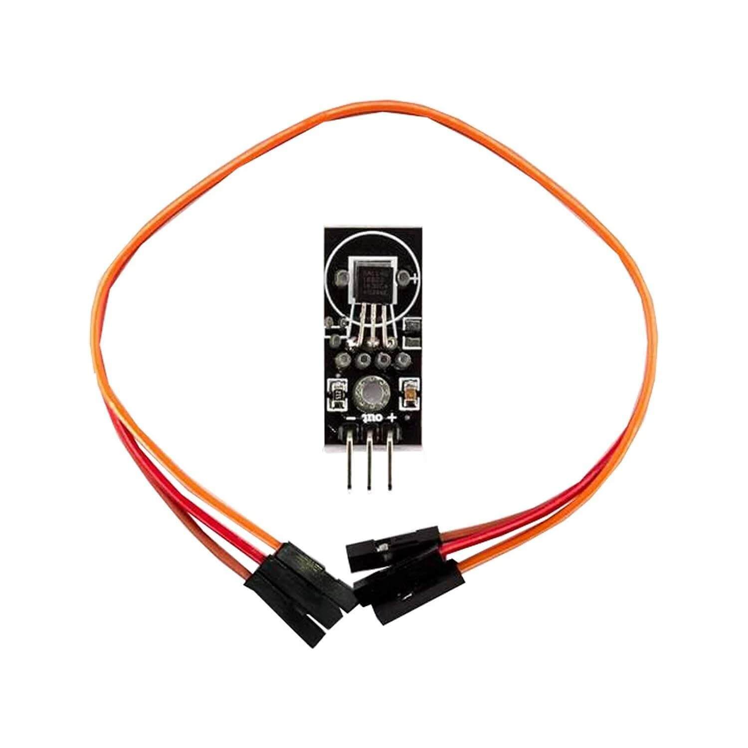 DS18B20 Breakout Modul mit Platine, Jumper Wire Kabel Temperatursensor Temperaturfühler - AZ-Delivery