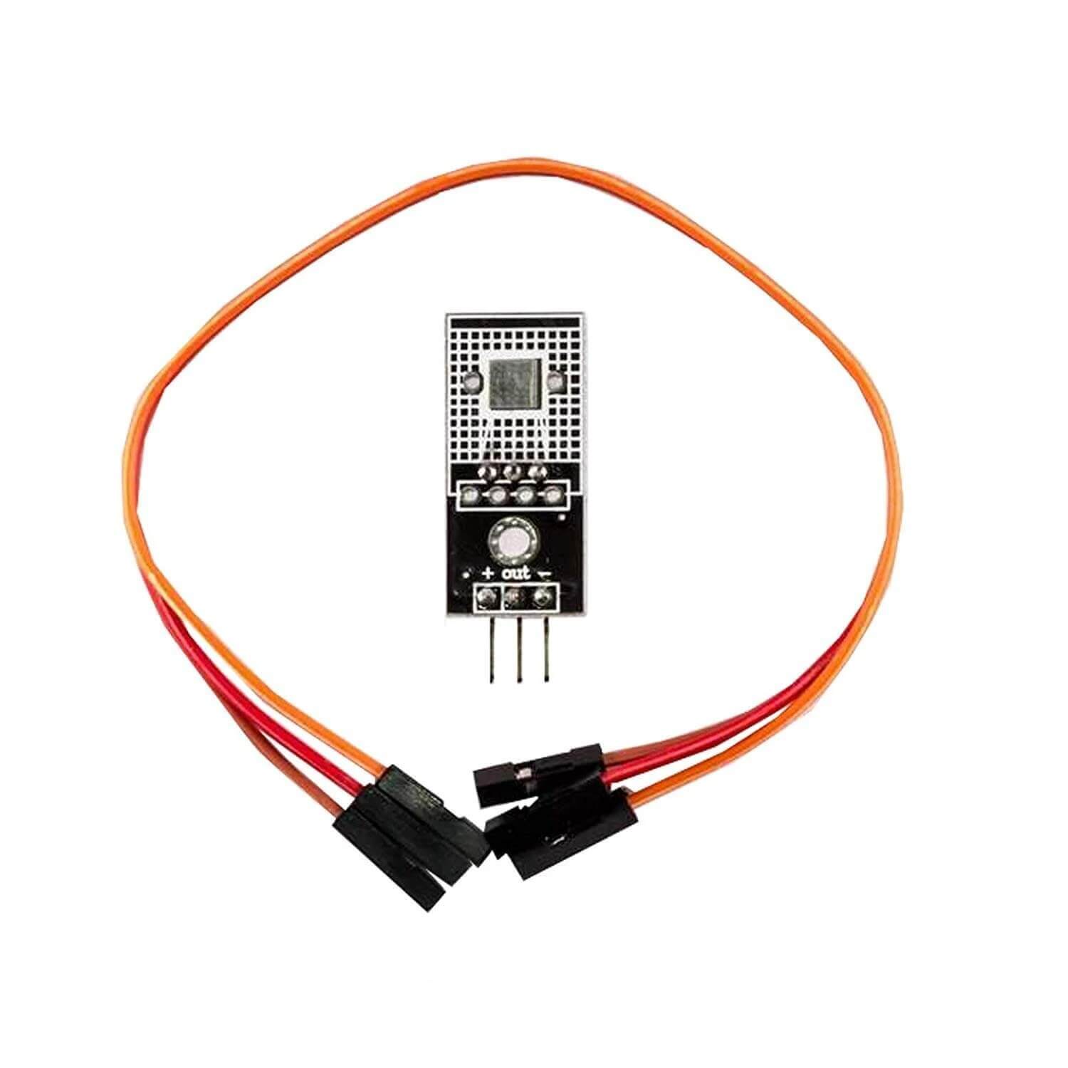 DS18B20 Breakout Modul mit Platine, Jumper Wire Kabel Temperatursensor Temperaturfühler - AZ-Delivery