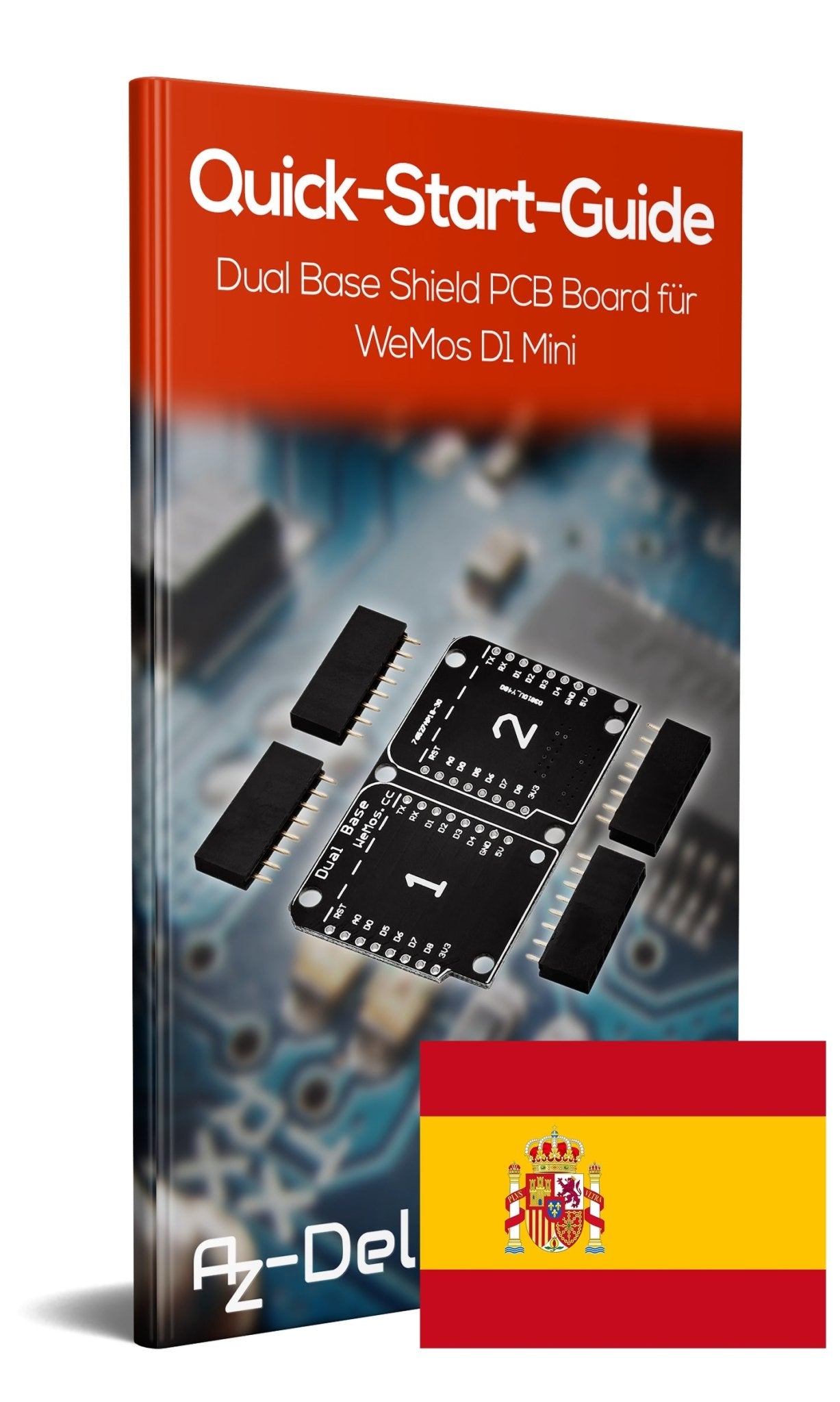Dual Base Shield PCB Board Für D1 Mini NodeMCU ESP8266 - AZ-Delivery