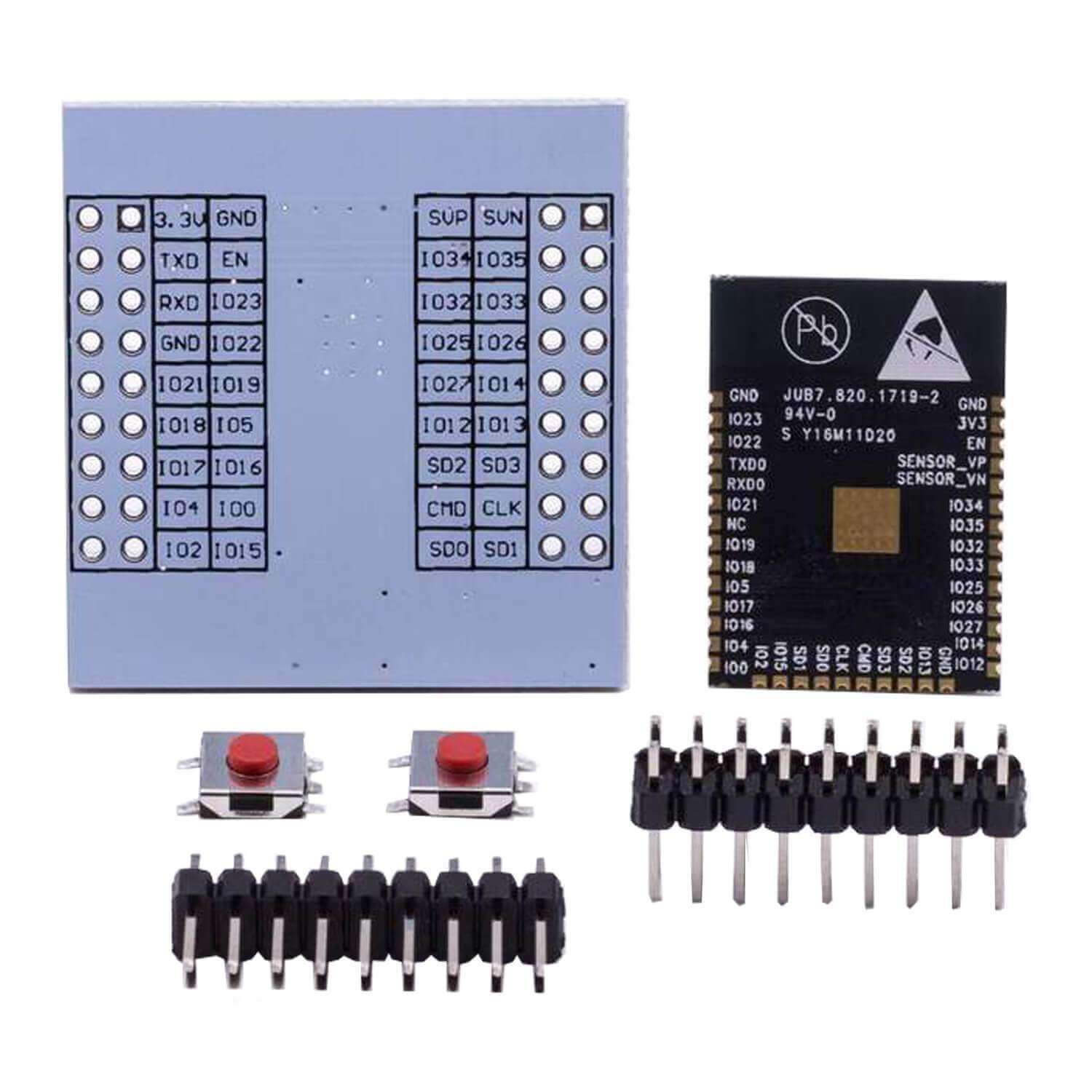 ESP32 Wlan WiFi Modul mit gratis Adapterplatte für Raspberry Pi und Mikrocontroller - AZ-Delivery