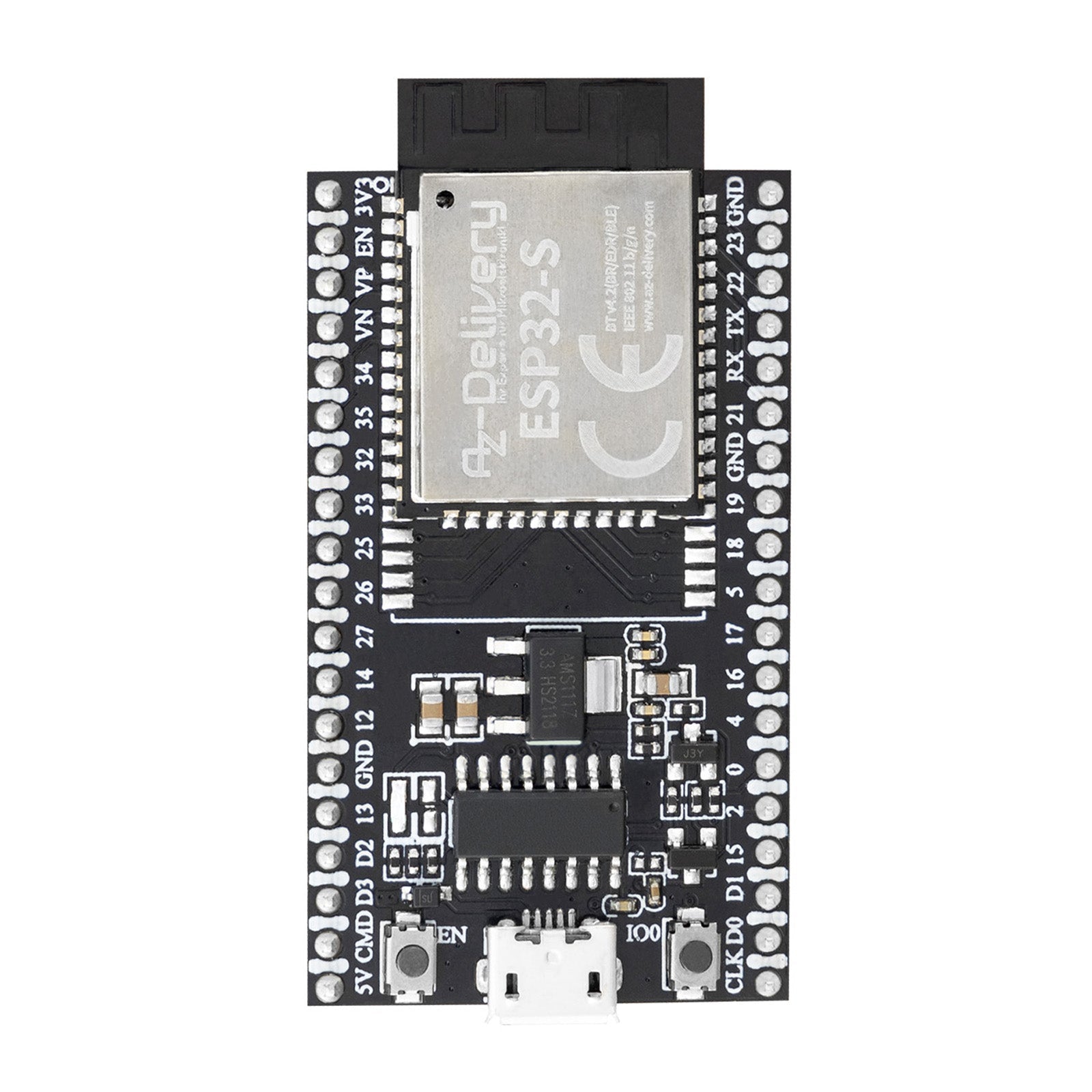 ESP32S Dev Kit C V4 NodeMCU WLAN Development Board kompatibel mit Arduino (Nachfolger Modul von ESP32S Dev Kit C V2) - AZ-Delivery