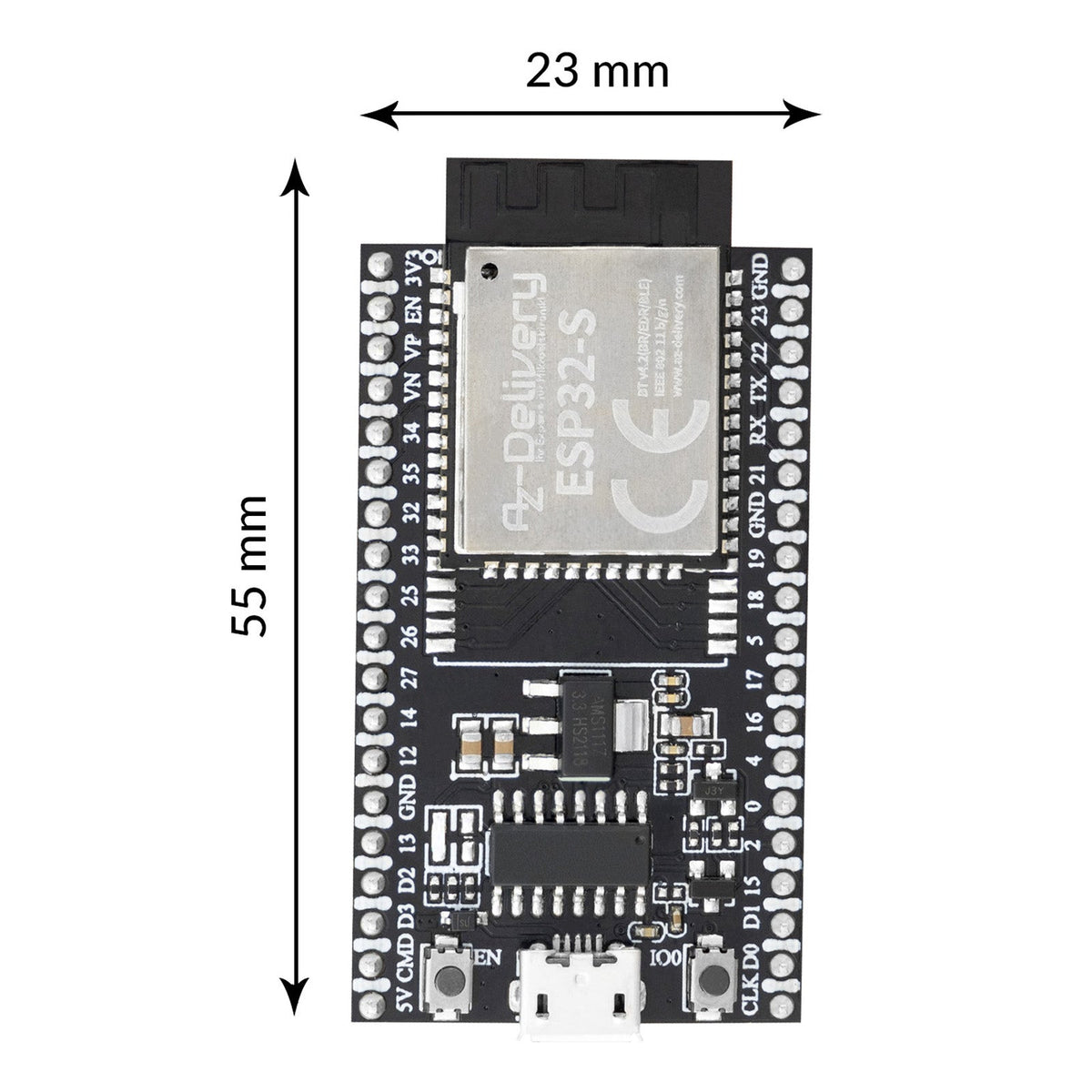 ESP32S Dev Kit C V4 NodeMCU WLAN Dev Board compatible with Arduino