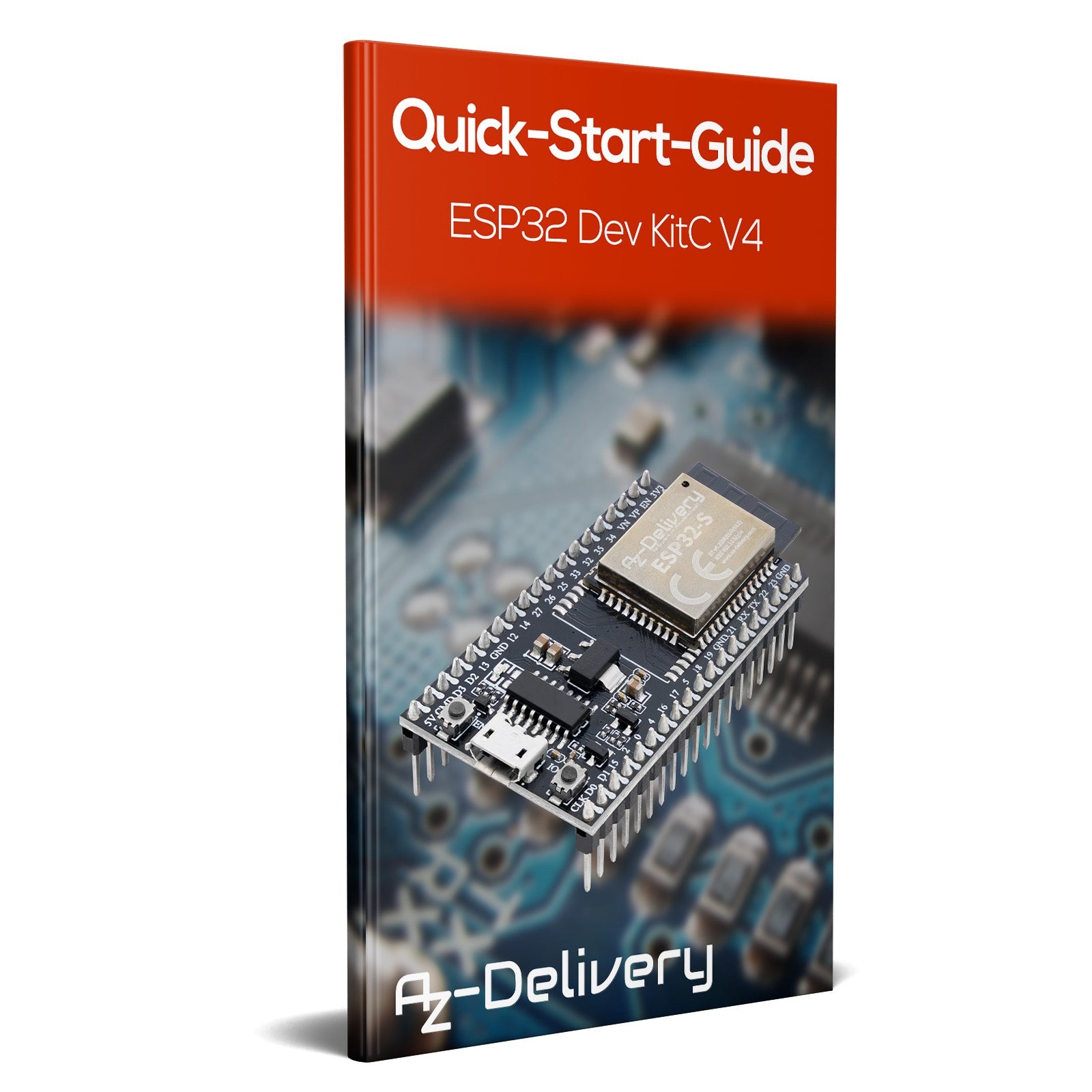 ESP32S Dev Kit C V4 NodeMCU WLAN Development Board kompatibel mit Arduino (Nachfolger Modul von ESP32S Dev Kit C V2) - AZ-Delivery