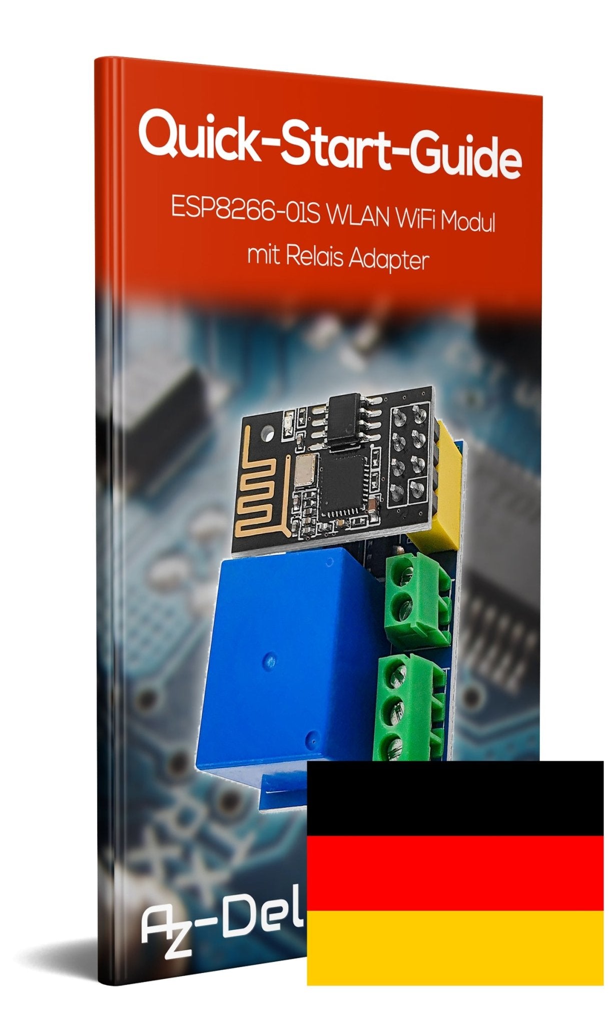 ESP8266-01S ESP-01S Wlan WiFi Modul 5V mit Relais Adapter - AZ-Delivery