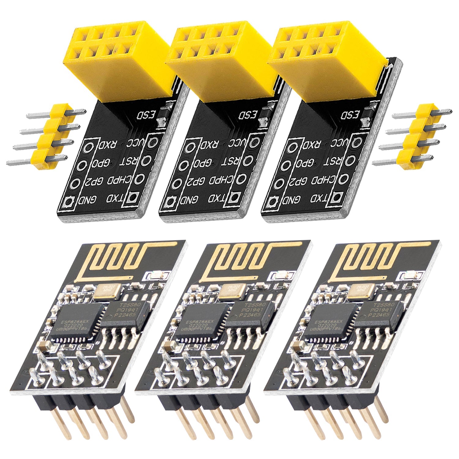 ESP8266 01S esp-01S Wlan WiFi Modul mit Breadboardadapter - AZ-Delivery