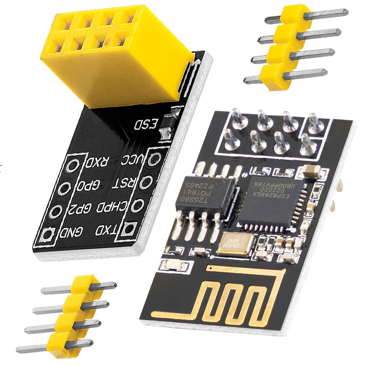 ESP-01S ESP8266 Module Wifi Breakout Breadboard Arduino, 53% OFF