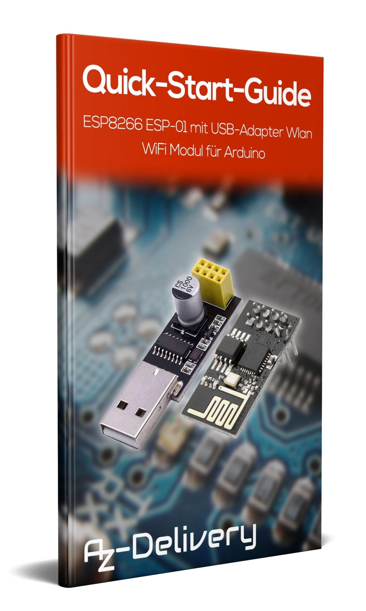 ESP8266 ESP-01 mit USB-Adapter Wlan WiFi Modul - AZ-Delivery