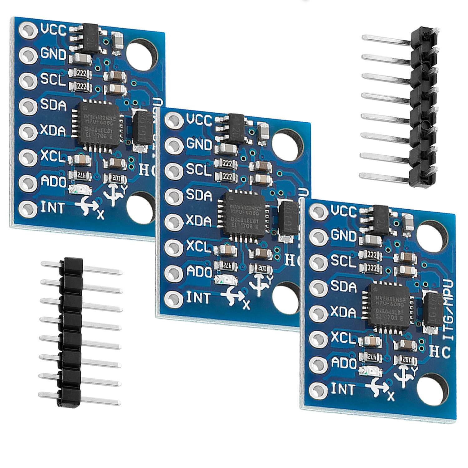 6-axis Accelerometer 10pcs GY-521 MPU-6050 Sensor Modules – Gyroscope ...