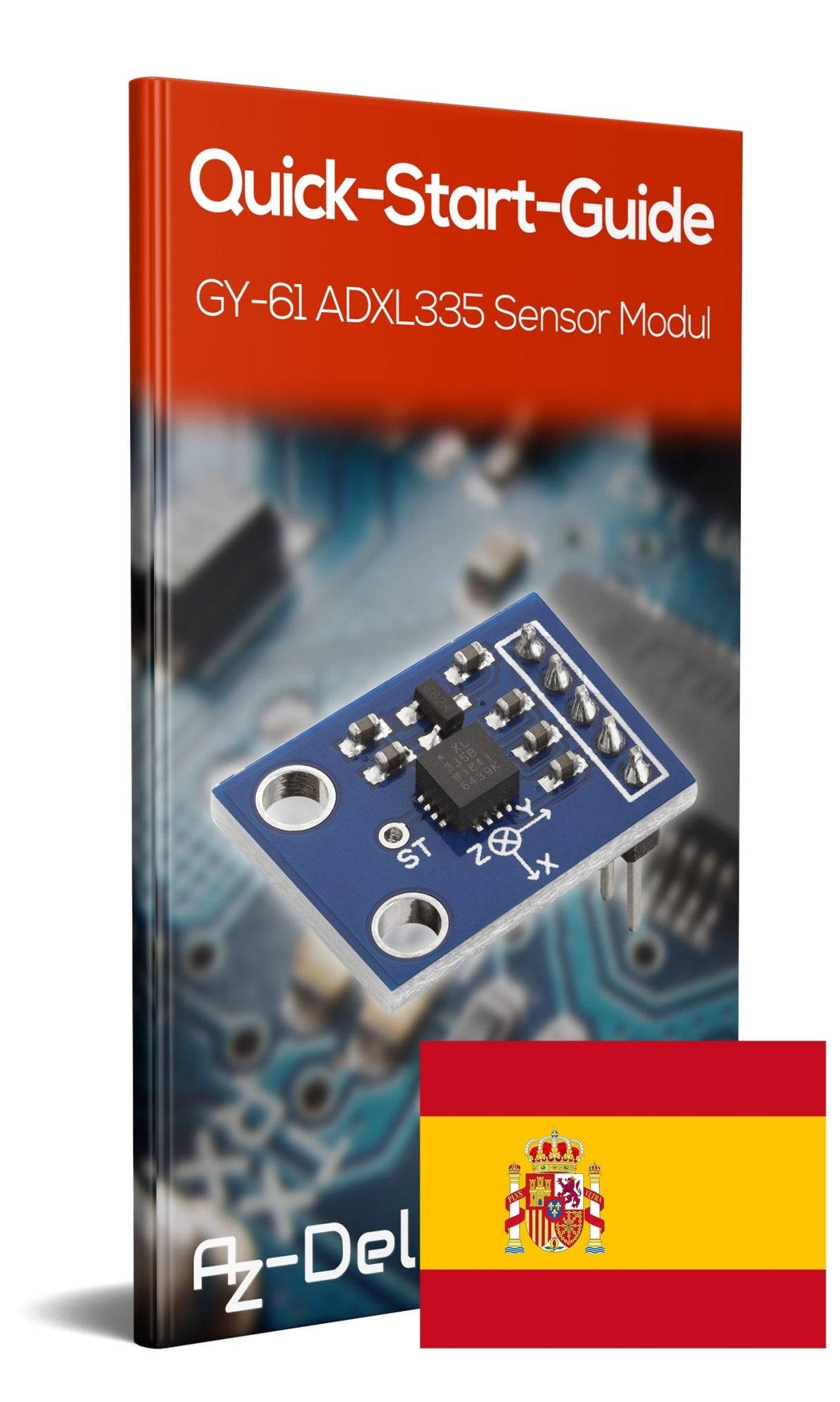 GY-61 ADXL335 Beschleunigungssensor 3-Axis Neigungswinkel Modul - AZ-Delivery