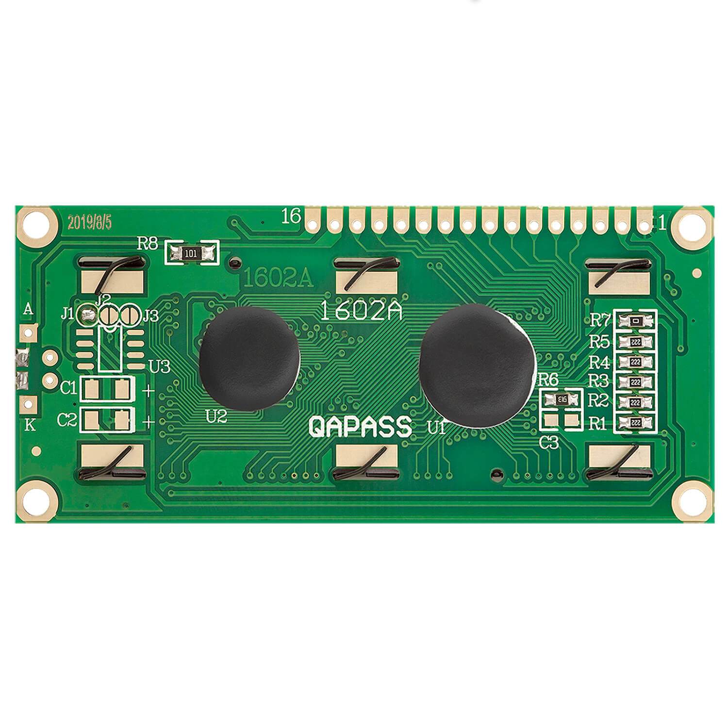 HD44780 1602 LCD Modul Display 2x16 Zeichen (mit grünem Hintergrund) kompatibel mit Arduino und Raspberry Pi - AZ-Delivery