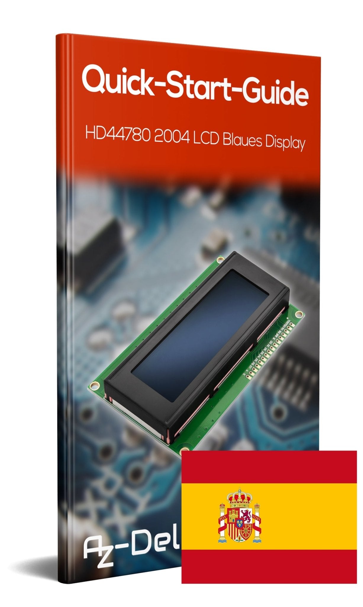 HD44780 2004 LCD Display 4x20 Zeichen Blau - AZ-Delivery