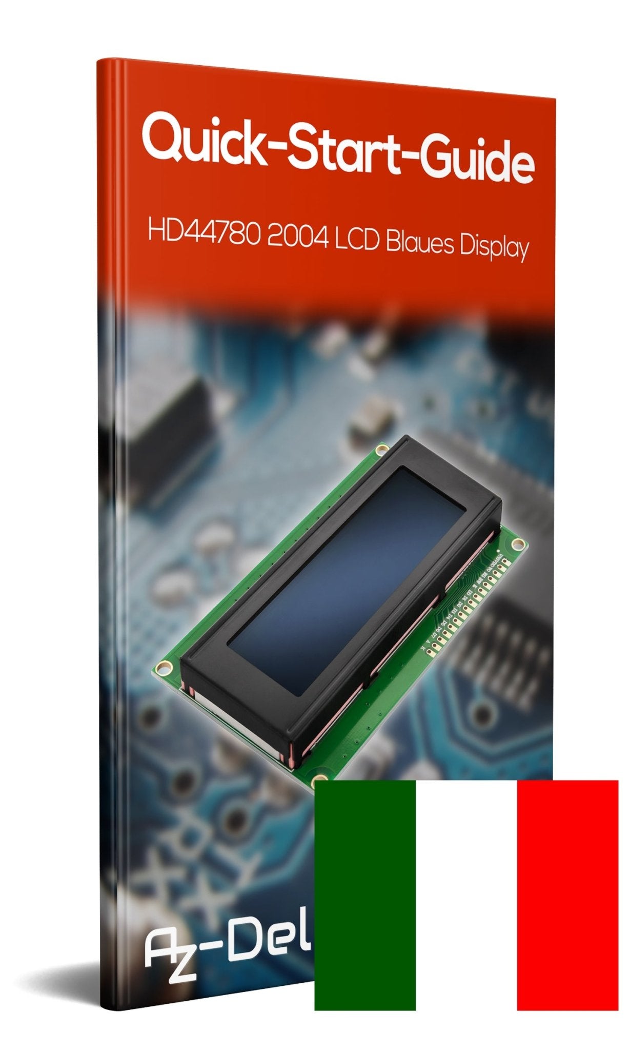HD44780 2004 LCD Display 4x20 Zeichen Blau - AZ-Delivery