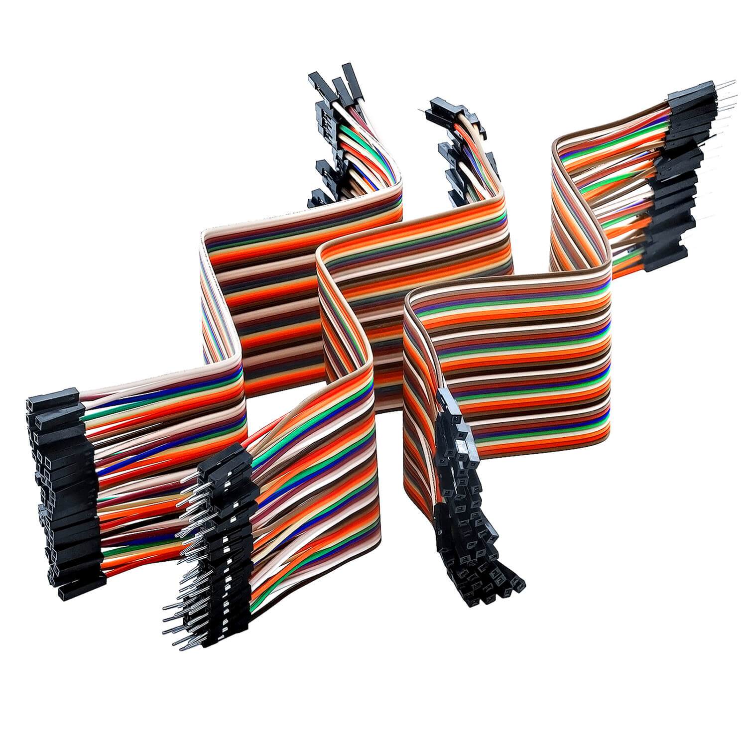 Jumper Wire Kabel 3 x 40 STK. je 20 cm M2M/ F2M / F2F kompatibel mit Arduino und Raspberry Pi Breadboard - AZ-Delivery