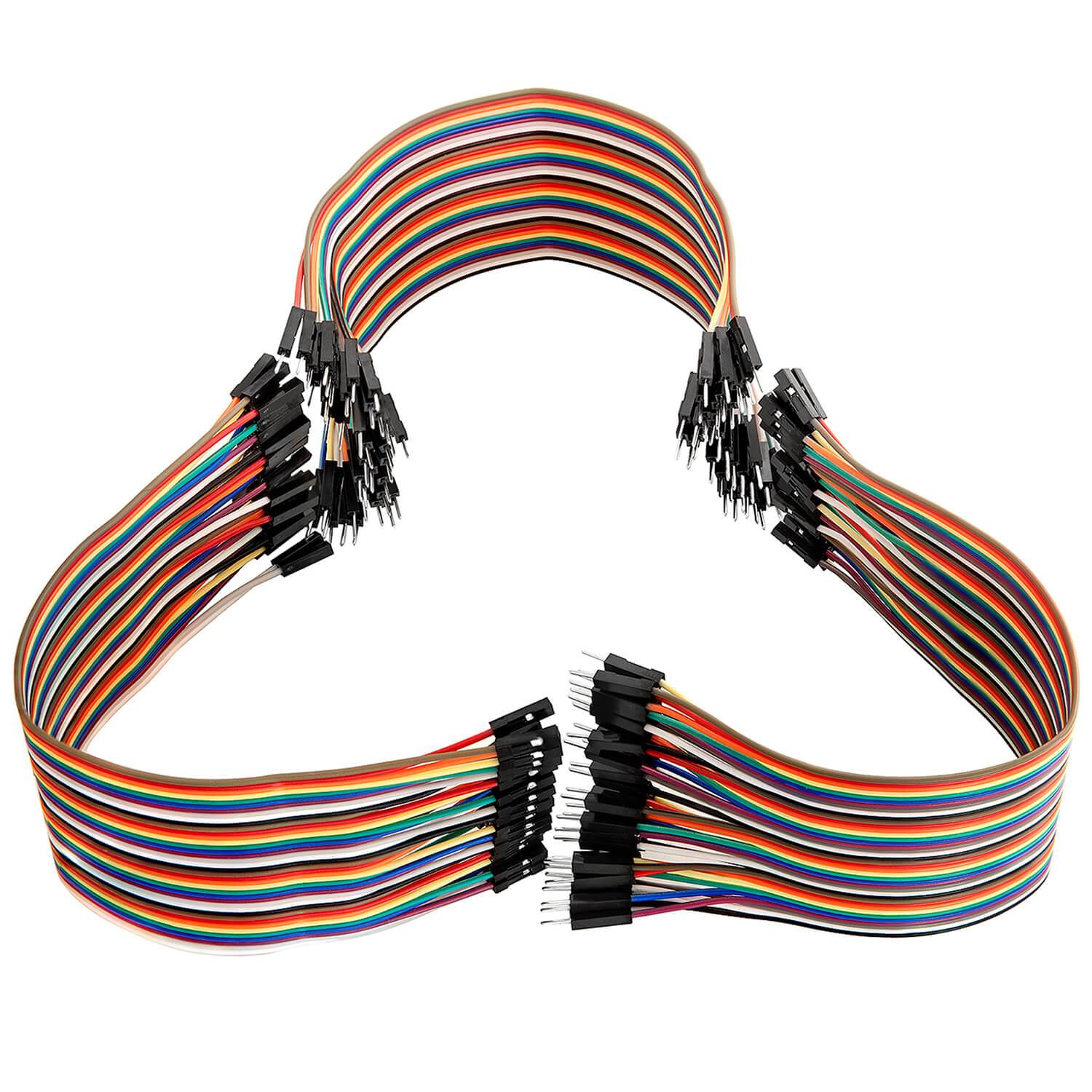 Jumper Wire Kabel 3 x 40 STK. je 20 cm M2M/ F2M / F2F kompatibel mit Arduino und Raspberry Pi Breadboard - AZ-Delivery