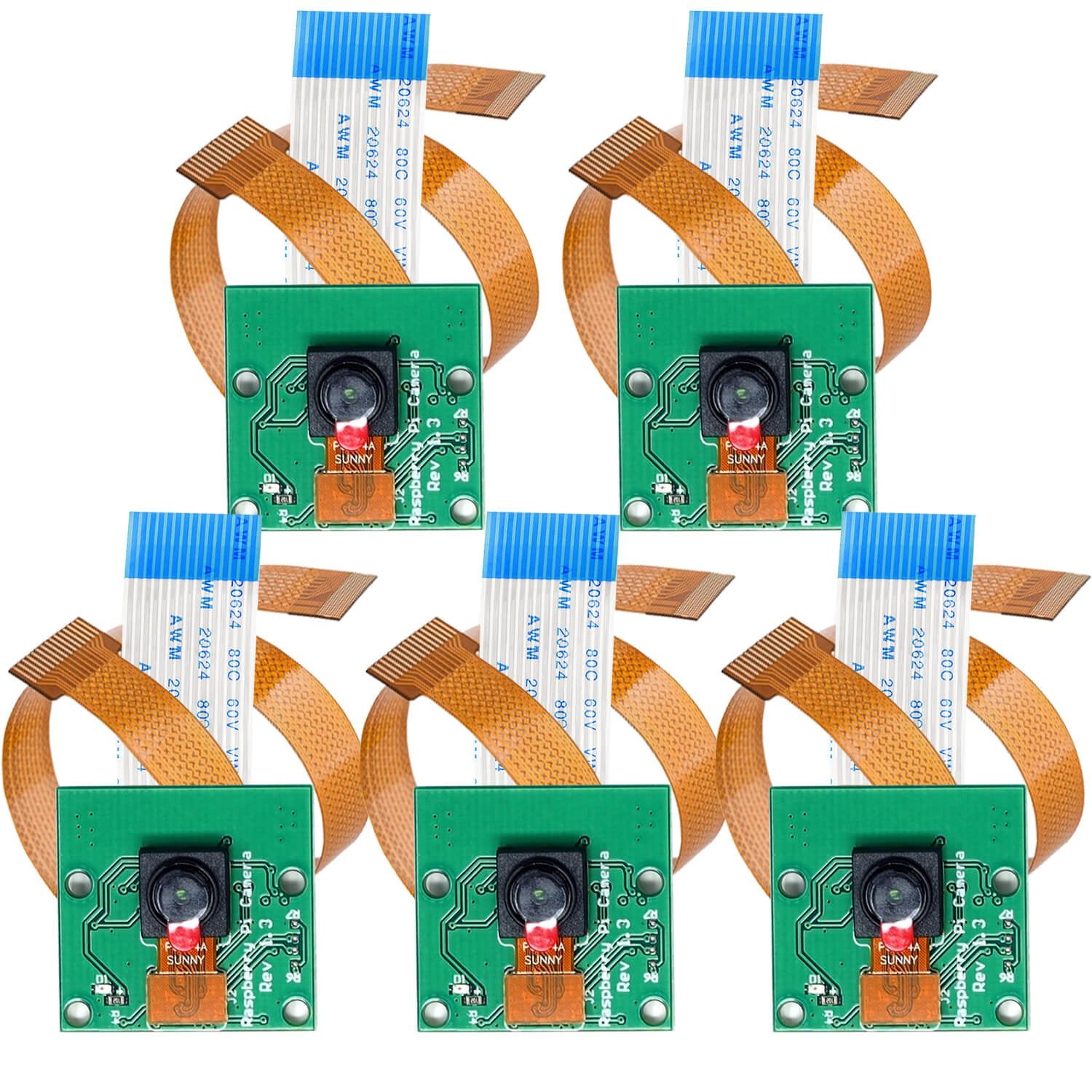 Kamera mit 15cm Flexkabel für Raspberry Pi und 30cm Flexkabel für Raspberry Pi Zero - AZ-Delivery