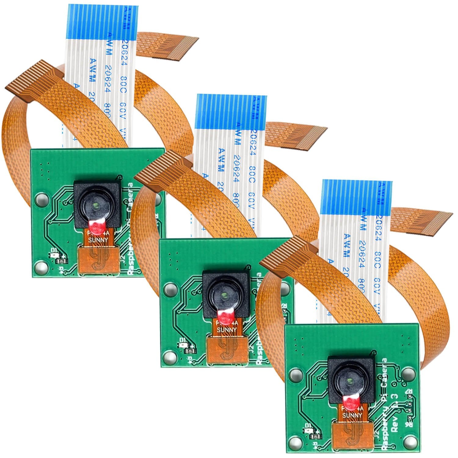 Kamera mit 15cm Flexkabel für Raspberry Pi und 30cm Flexkabel für Raspberry Pi Zero - AZ-Delivery