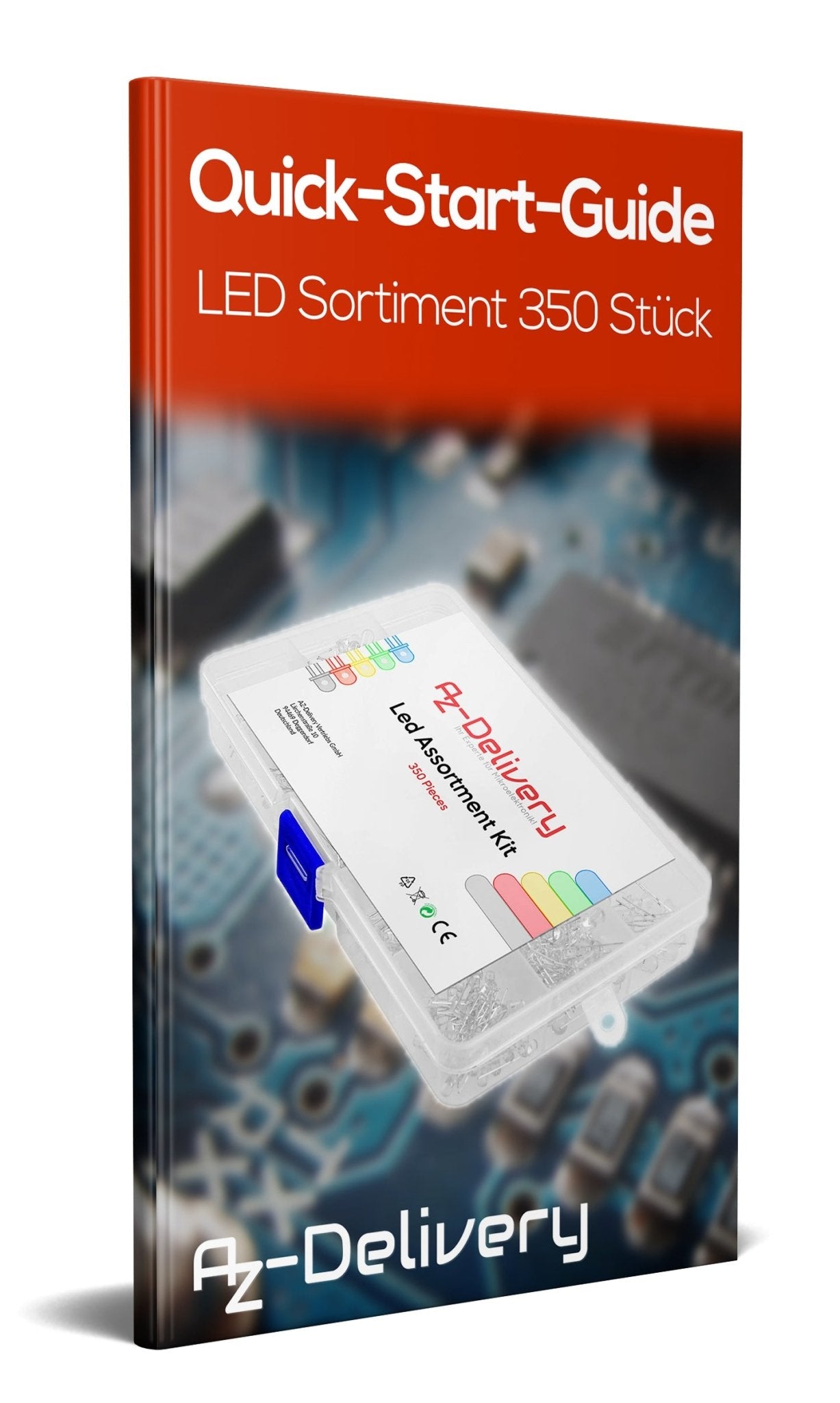 LED Leuchtdioden Sortiment, 350 Stück, 5 Farben - AZ-Delivery