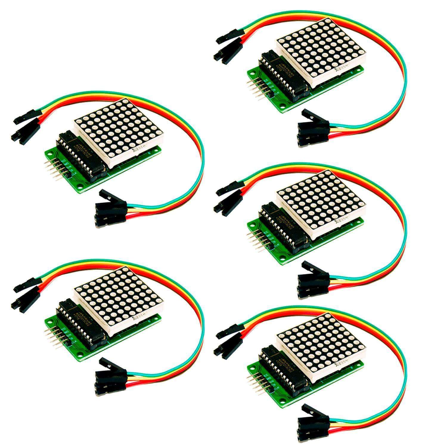 MAX7219 8x8 1 Dot Matrix MCU LED Anzeigemodul kompatibel mit Arduino und Raspberry Pi - AZ-Delivery