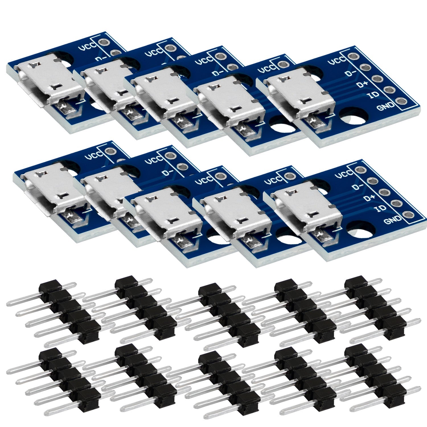 Micro-USB-Anschlussbuchse | USB-Stromversorgungsschnittstelle | 5V-Strommodul | kompatibel mit Arduino - AZ-Delivery