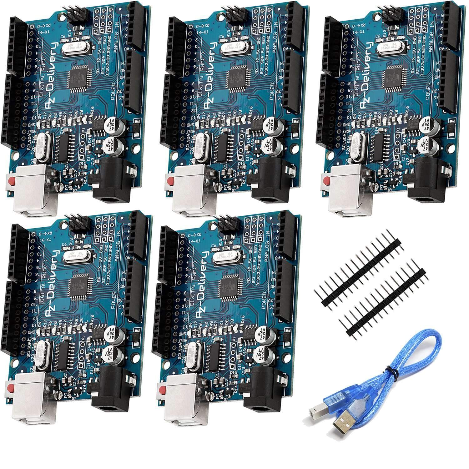 Mikrocontroller Board AZ-ATmega328-Board mit USB-Kabel - AZ-Delivery