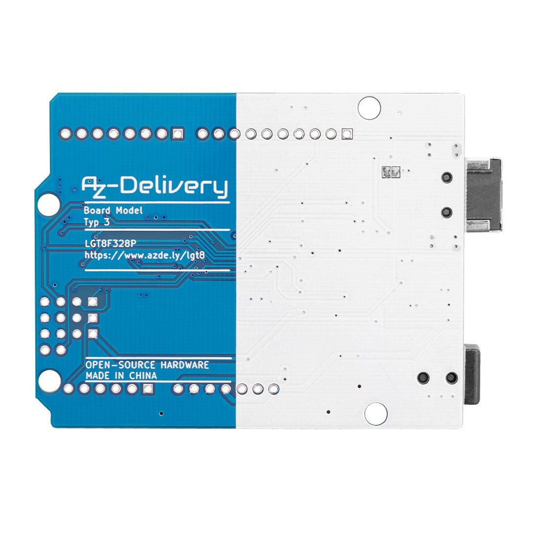Mikrocontroller Board LGT8F328P mit CH340 kompatibel mit Arduino IDE - AZ-Delivery
