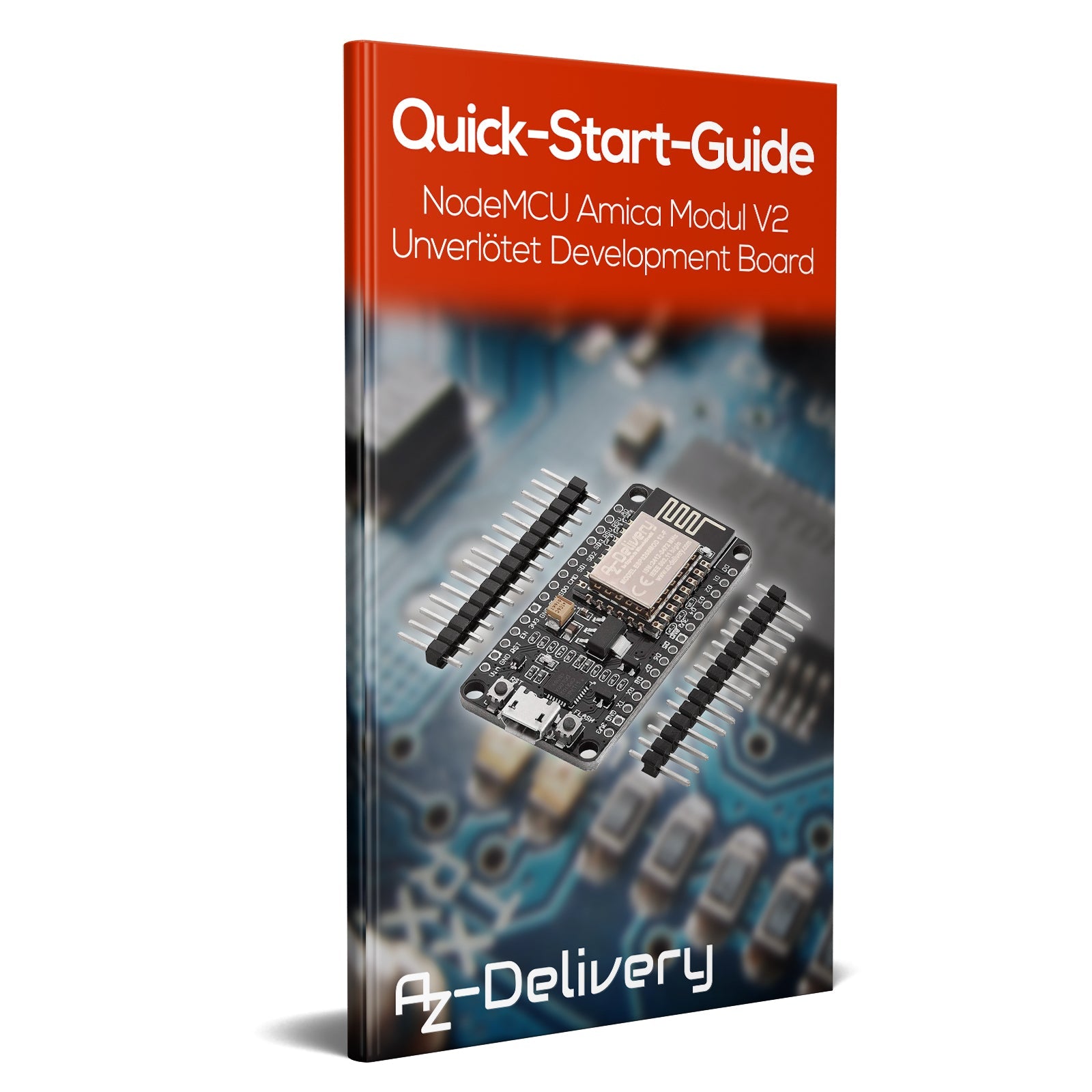 NodeMCU Lua Amica Modul V2 ESP8266 ESP-12F WIFI WLAN unverlötet mit CP2102 - AZ-Delivery