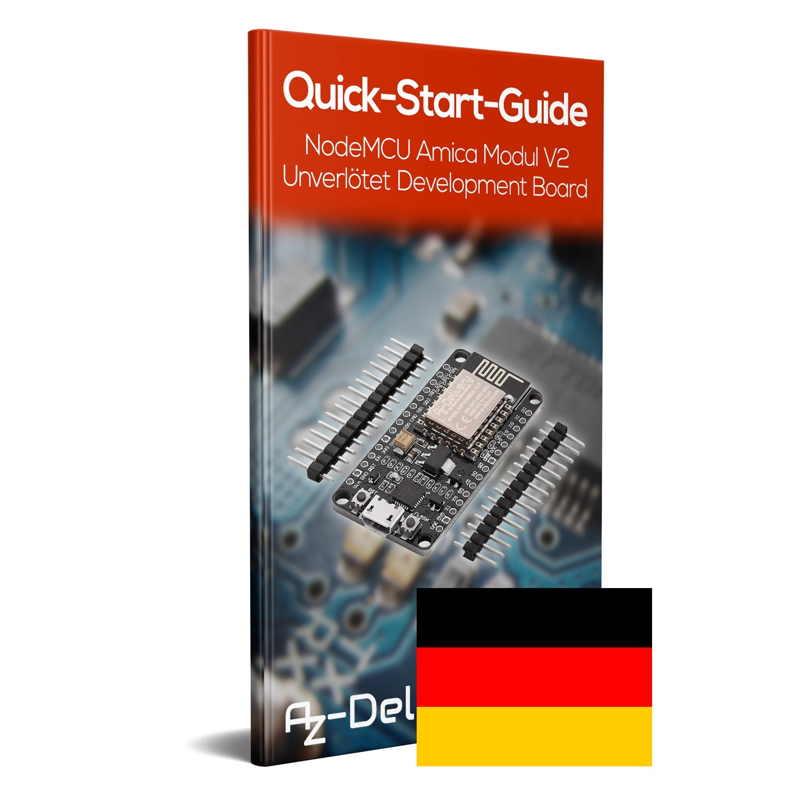 NodeMCU Lua Amica Modul V2 ESP8266 ESP-12F WIFI WLAN unverlötet mit CP2102 - AZ-Delivery