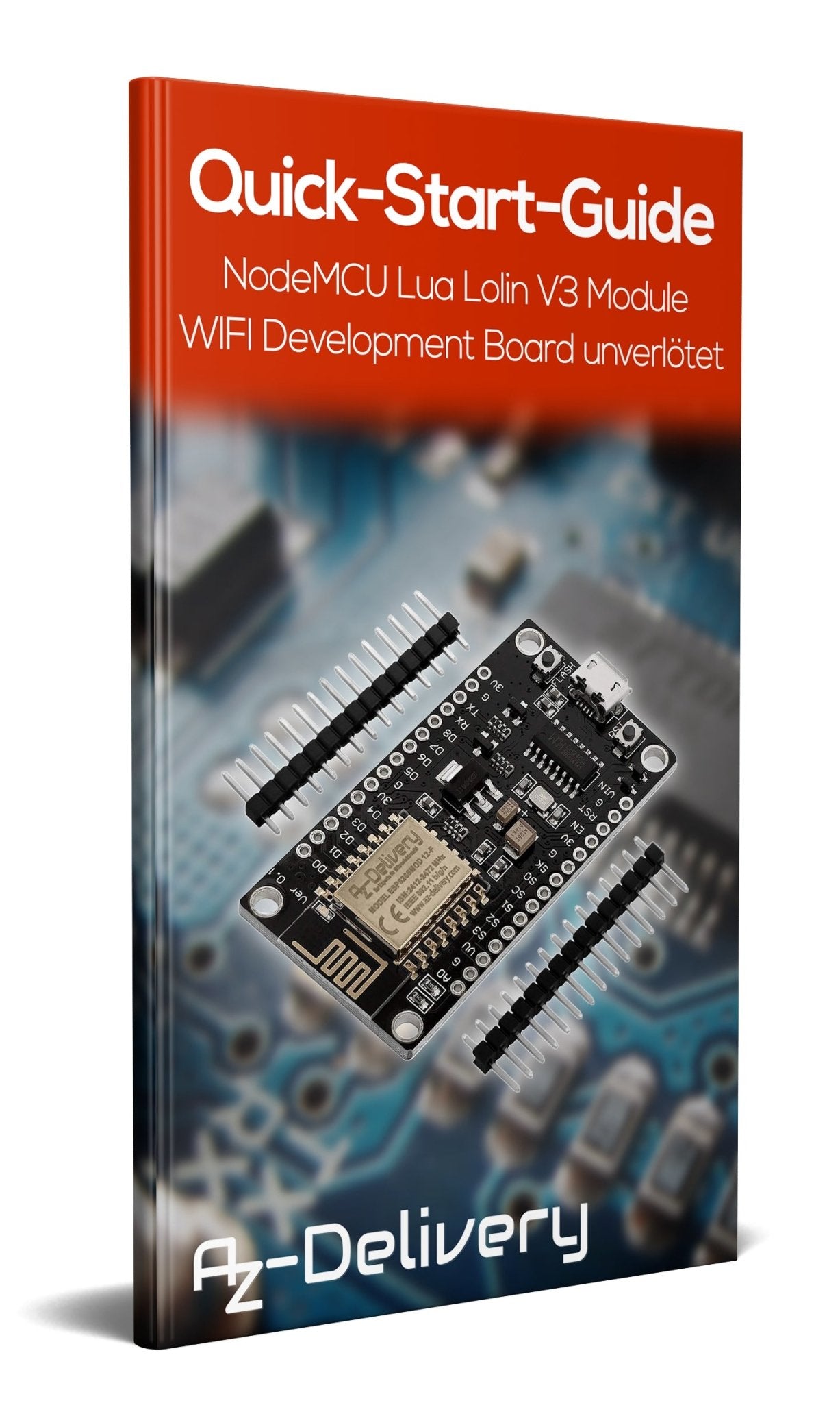 NodeMCU Lua Lolin V3 Module ESP8266 ESP-12F WIFI Development Board unverlötet - AZ-Delivery