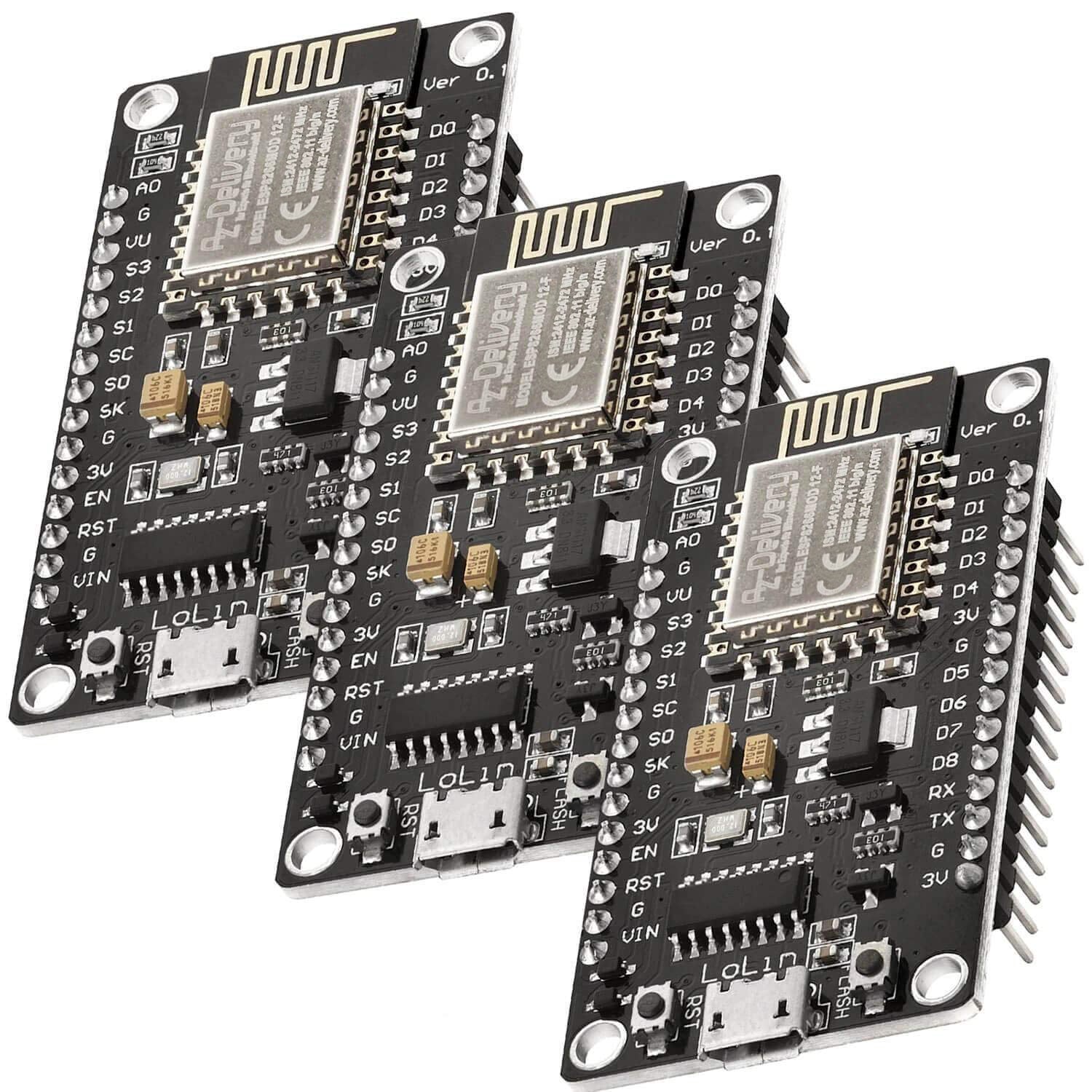 NodeMCU Lua Lolin V3 Module ESP8266 ESP-12F WIFI Wifi Development Board mit CH340 - AZ-Delivery