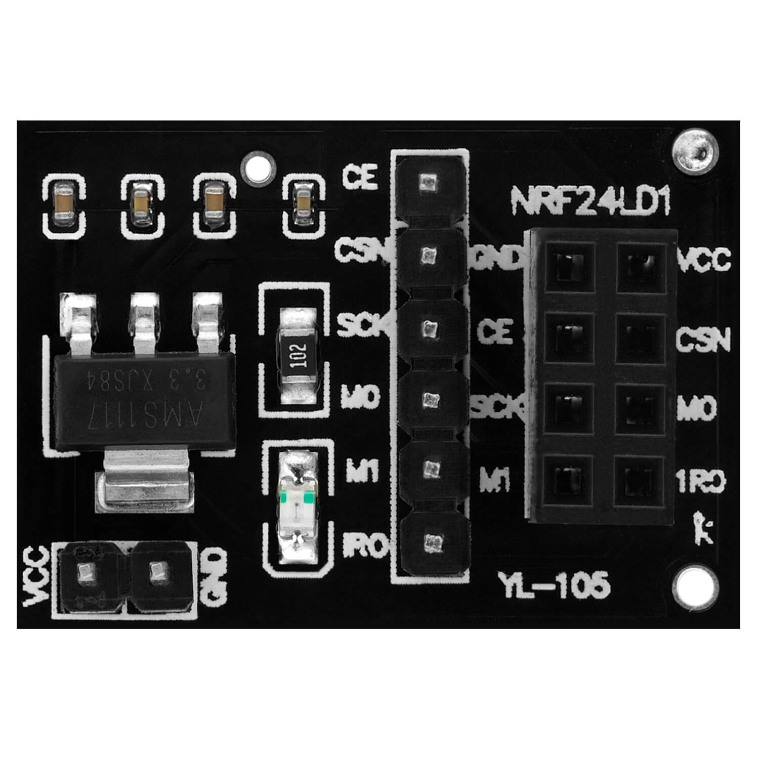 NRF24L01 Adapter für NRF24L01 RF Wireless Transceiver Modul - AZ-Delivery