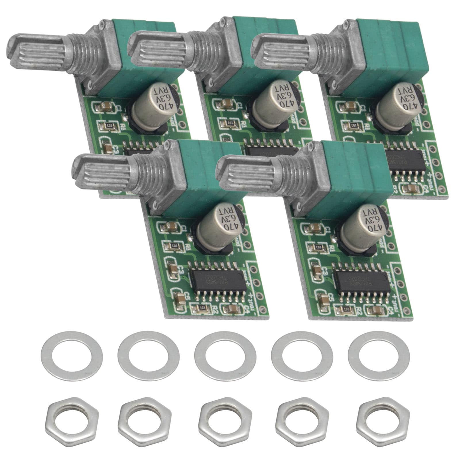 PAM8403 digitaler Mini Audio Verstärker 2x 3 Watt DC 5V Leistungsverstärkerplatine mit Potentiometer für DIY Lautsprecher und Kopfhörer - AZ-Delivery