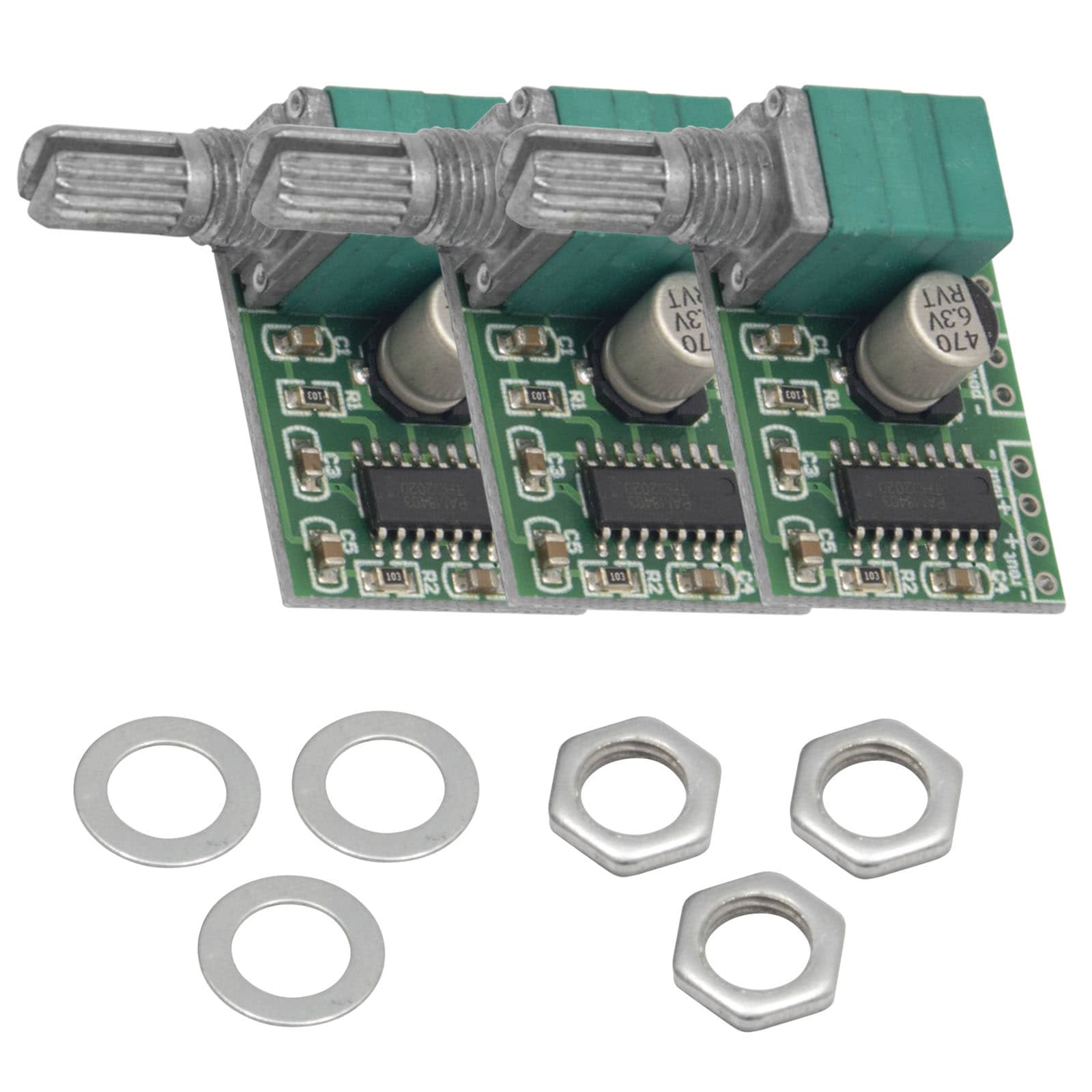 PAM8403 digitaler Mini Audio Verstärker 2x 3 Watt DC 5V Leistungsverstärkerplatine mit Potentiometer für DIY Lautsprecher und Kopfhörer - AZ-Delivery