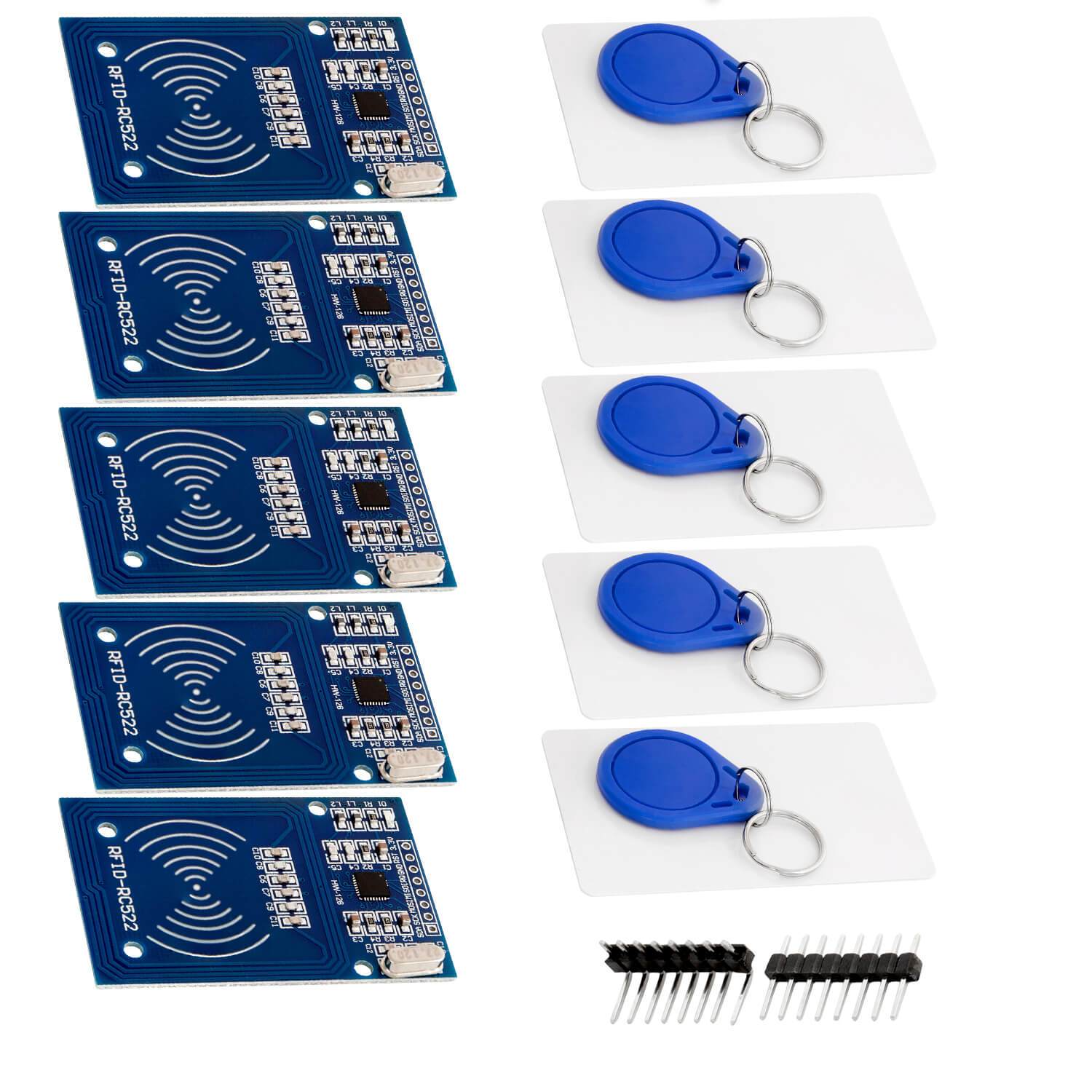 RFID Kit RC522 mit Reader, Chip und Card für Raspberry Pi und Co. (13,56MHz) - AZ-Delivery