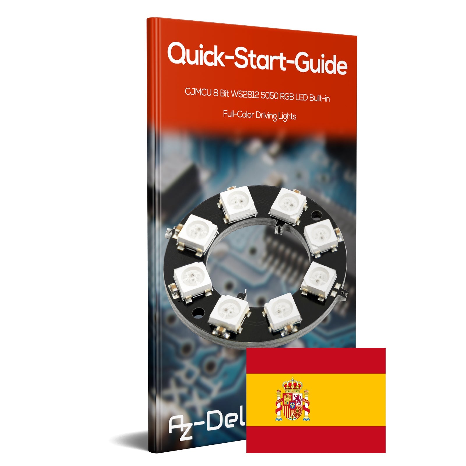 RGB LED Ring 8 bit WS2812 5050 + integrierter Treiber | Kompatibel mit Arduino und Raspberry - AZ-Delivery