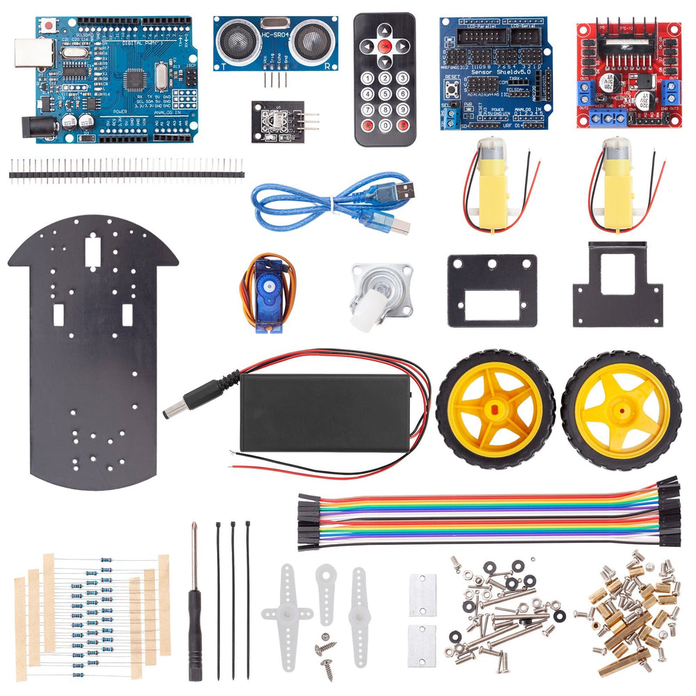 Smart Robot Car Diy Learning 2WD infrared remote control starter kit