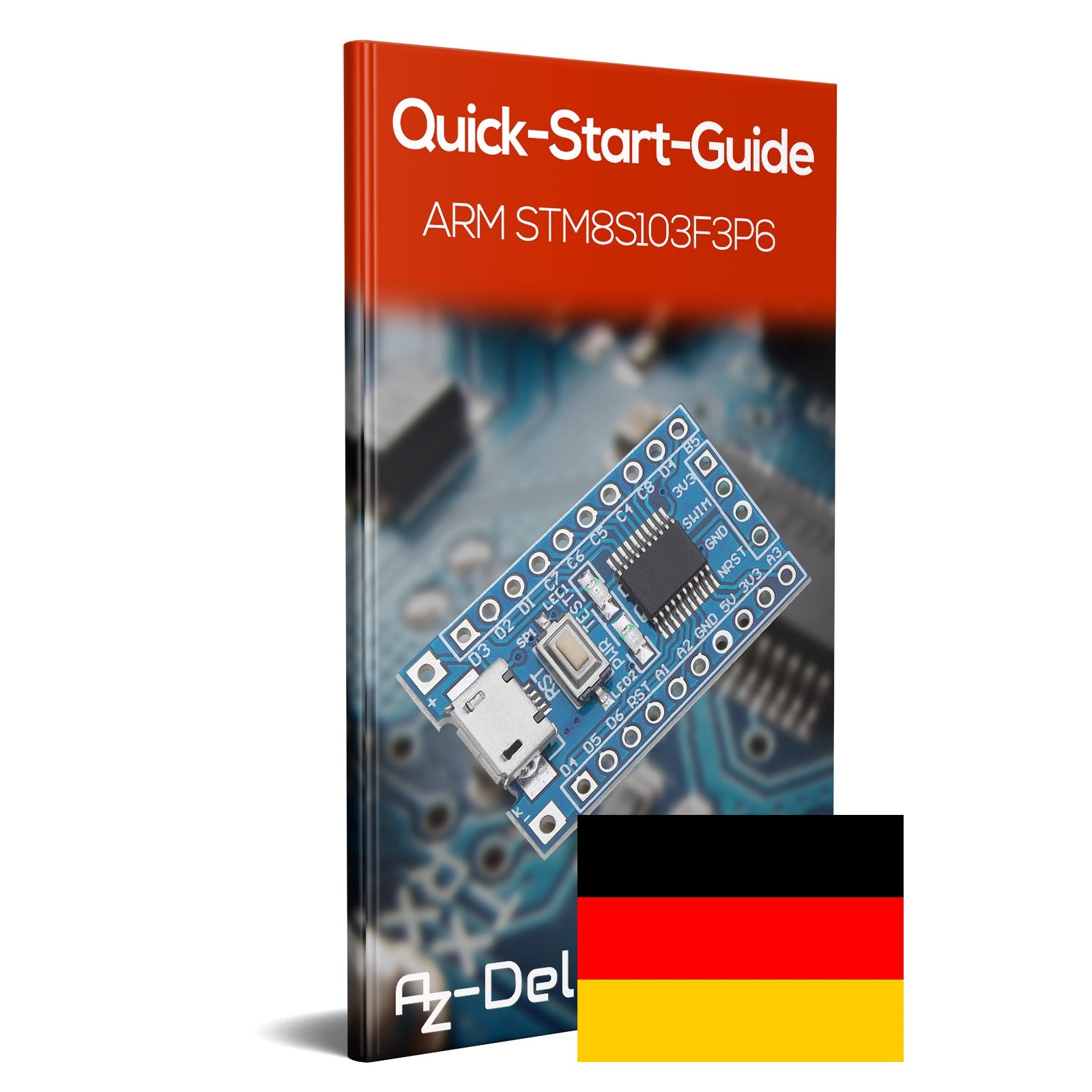 STM8S103F3P6 8-Bit Minimum System Mikrocontroller Development Board Modul für STM8S Programmierung mit UART, I2C, SPI, und einem 5-Kanal 10-Bit ADC - AZ-Delivery