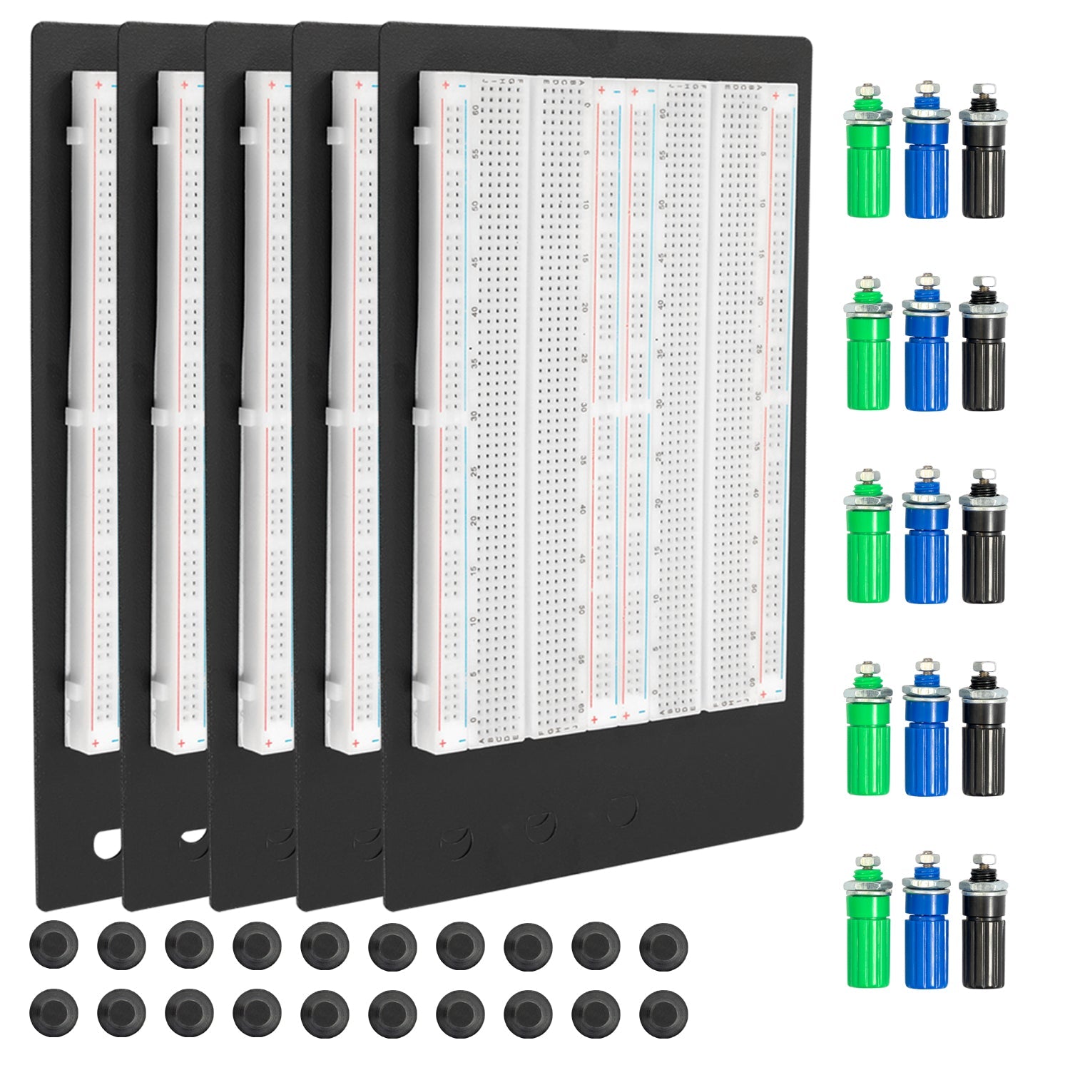 SYB-1660 Lötfreies Breadboard Protoboard | Breadboard-Kit | Tie-Point 1660 ZY-204 | 4 Strombahnen - AZ-Delivery