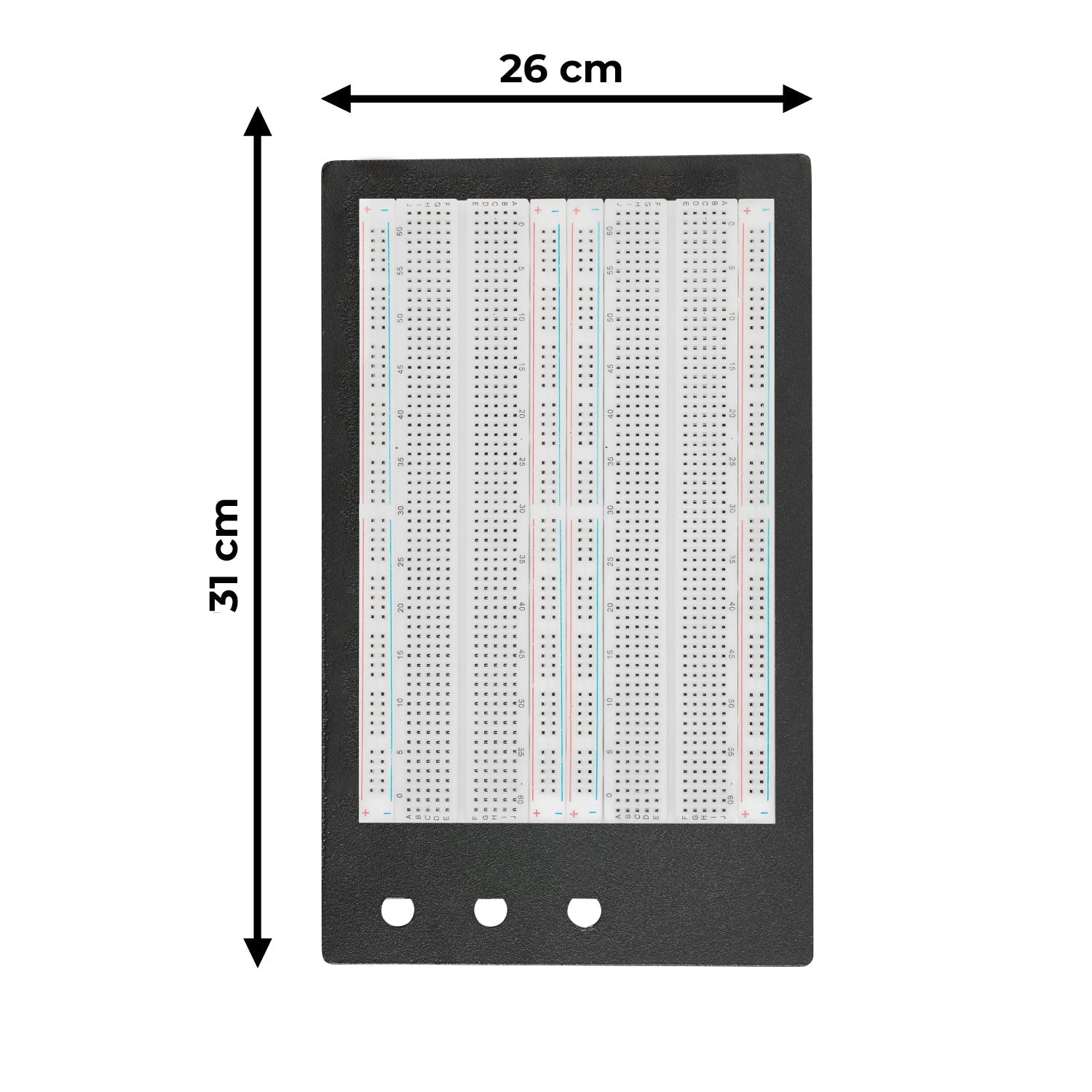 SYB-1660 Lötfreies Breadboard Protoboard | Breadboard-Kit | Tie-Point 1660 ZY-204 | 4 Strombahnen - AZ-Delivery