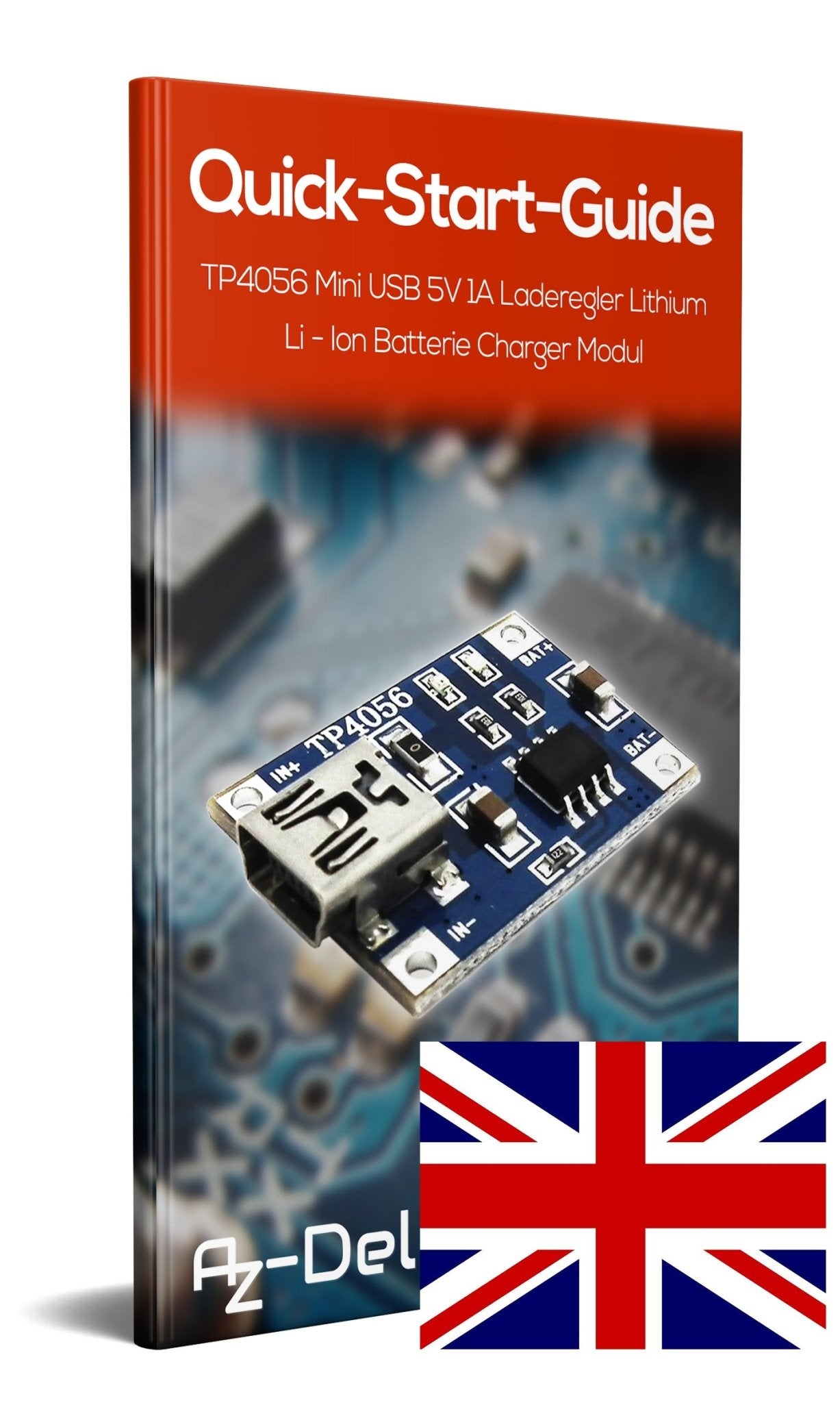 TP4056 Mini USB 5V 1A Laderegler Lithium Li - Ion Batterie Charger Modul - AZ-Delivery