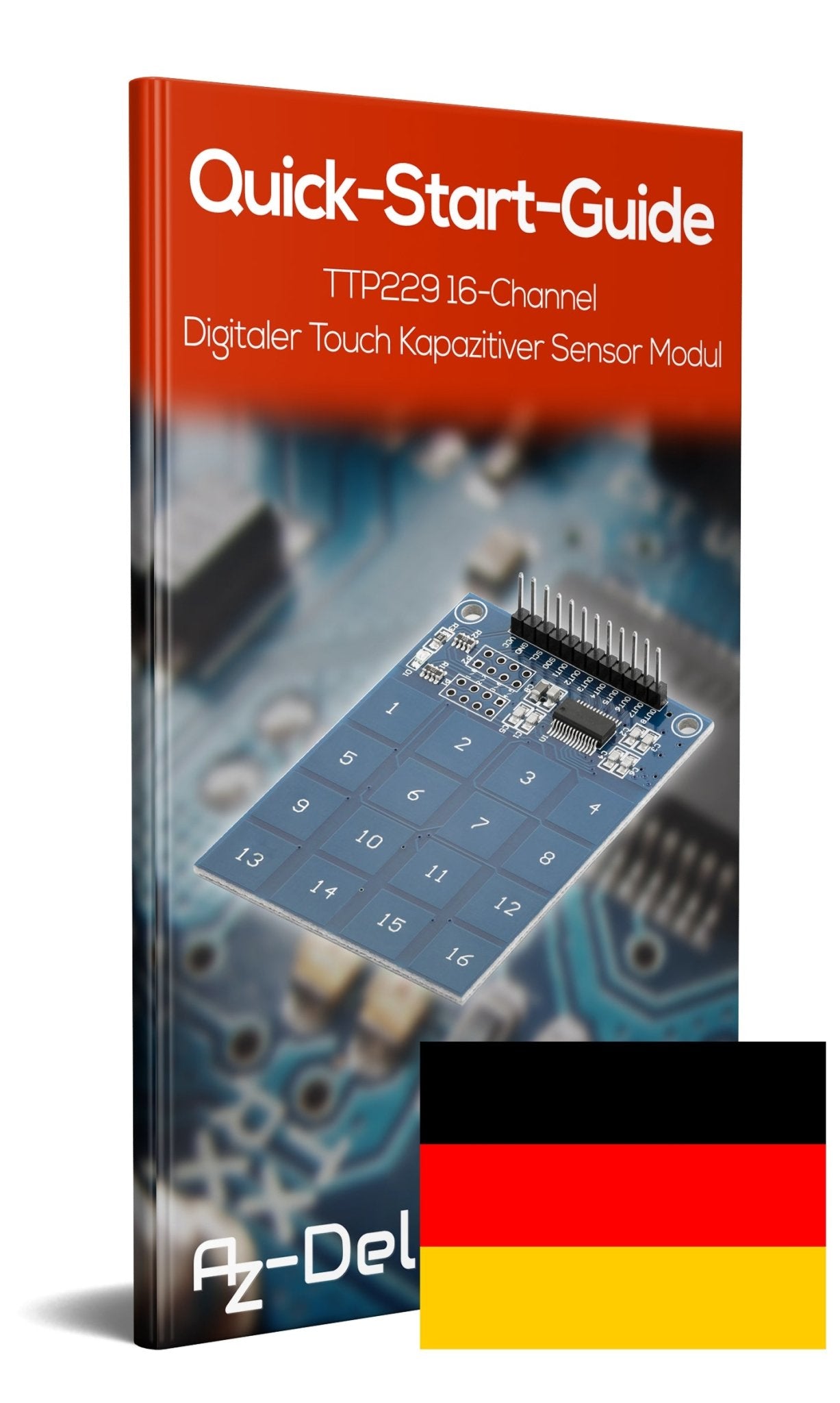 TTP229 16-Channel Digitaler Touch Kapazitiver Sensor Modul XD-62B TTP229 Raspberry PI - AZ-Delivery